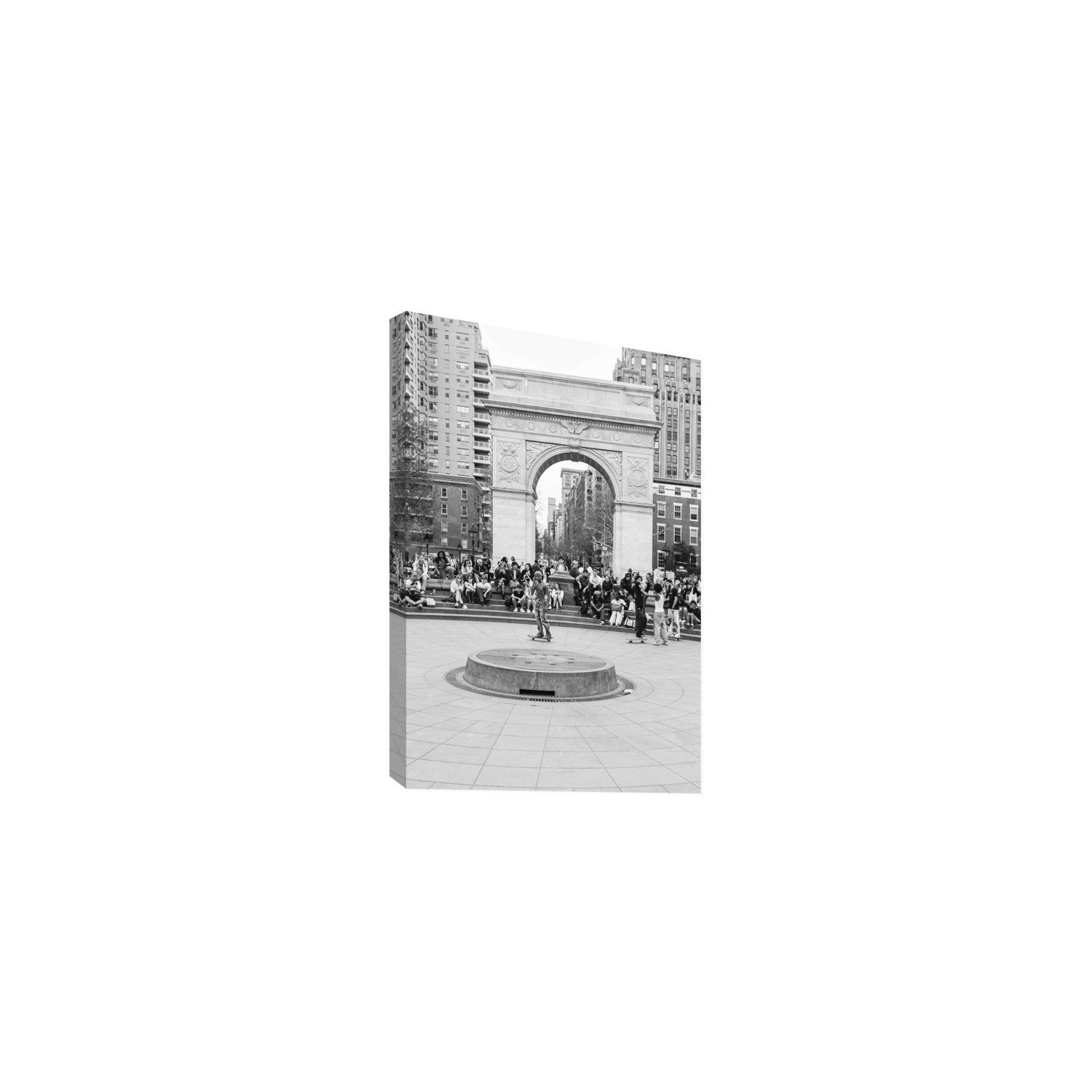 Concrete Conqueror New York NYC Skateboard wall art Medium stretched canvas print