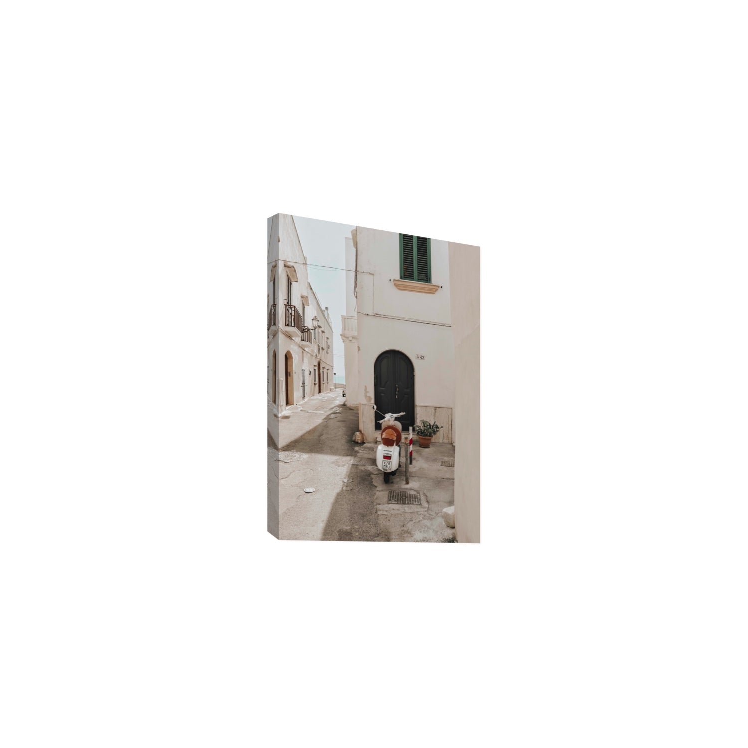 La Casa 42 Puglia Gallipoli Italian wall art Medium stretched canvas print