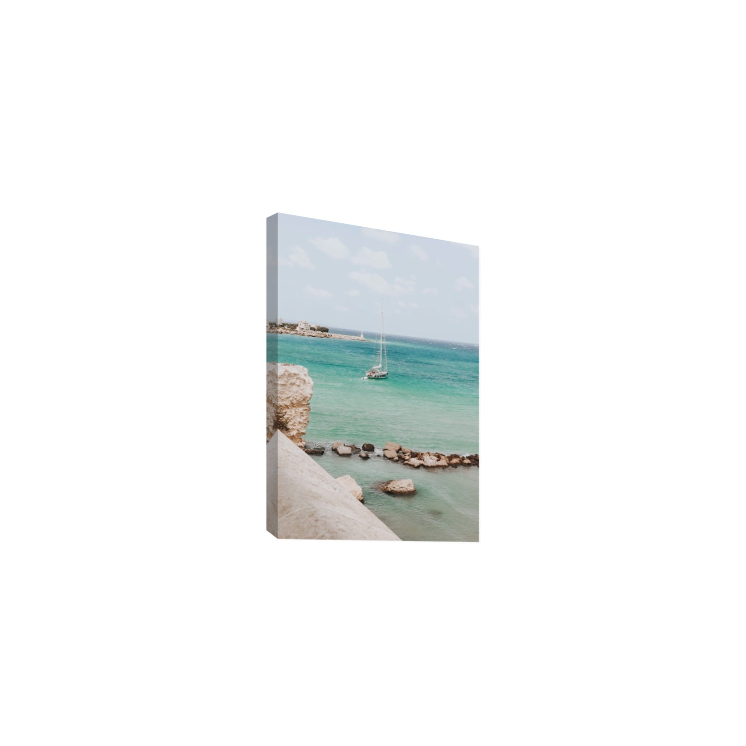 Seafarer's Dream Puglia Seafarer’s Dream coastal wall art Medium stretched canvas print