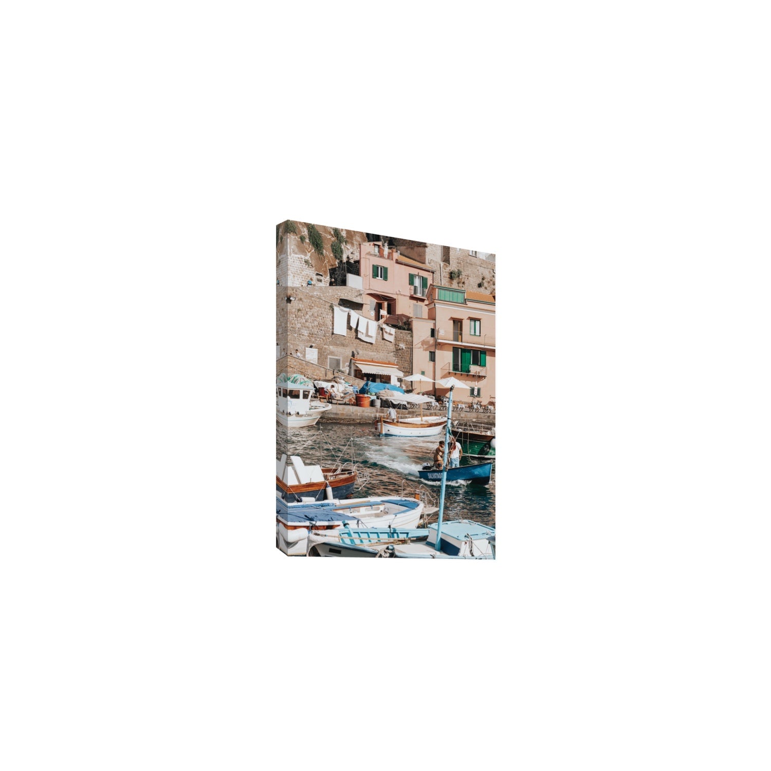 Coastal Carousel fine art print, Sorrento, Italy, Medium, Stretched Canvas