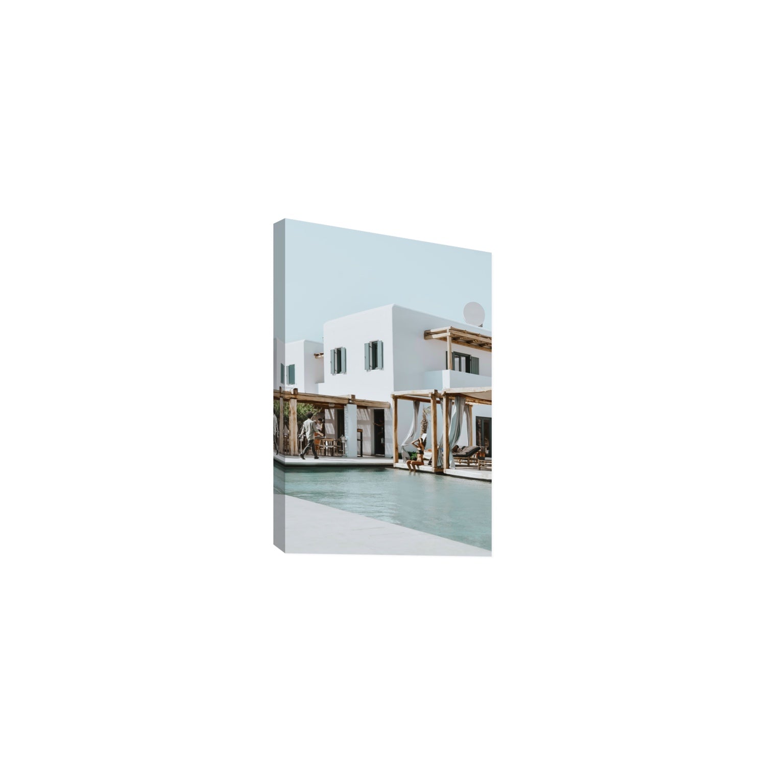 Aphrodite Mykonos Greek island wall art Medium stretched canvas print