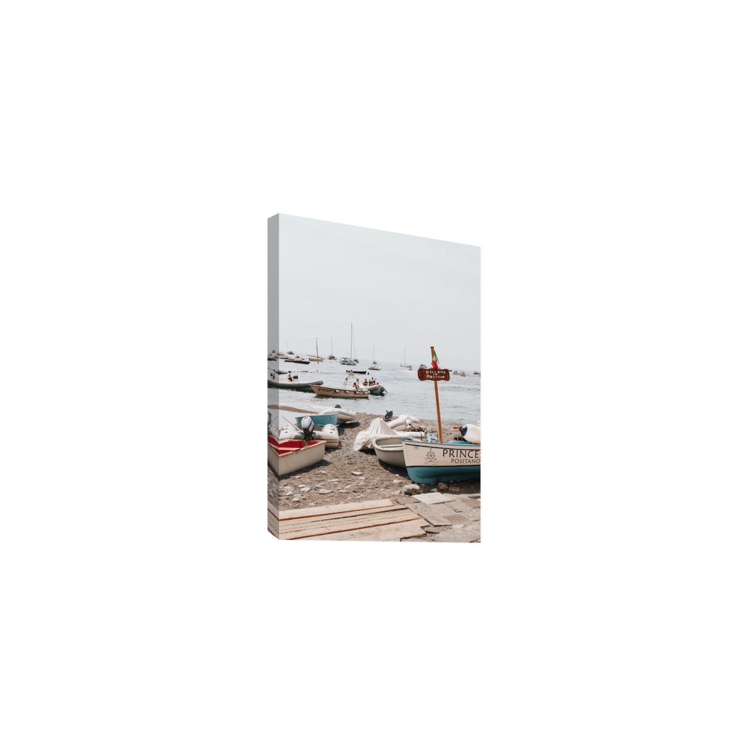 Coming Home fine art print, Positano, Italy, Medium, Stretched Canvas