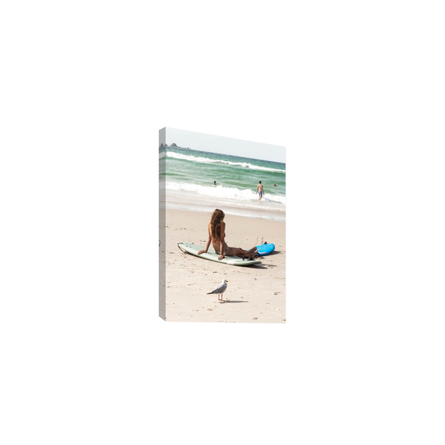 Carissa Byron Bay Surf coastal wall art Medium stretched canvas print