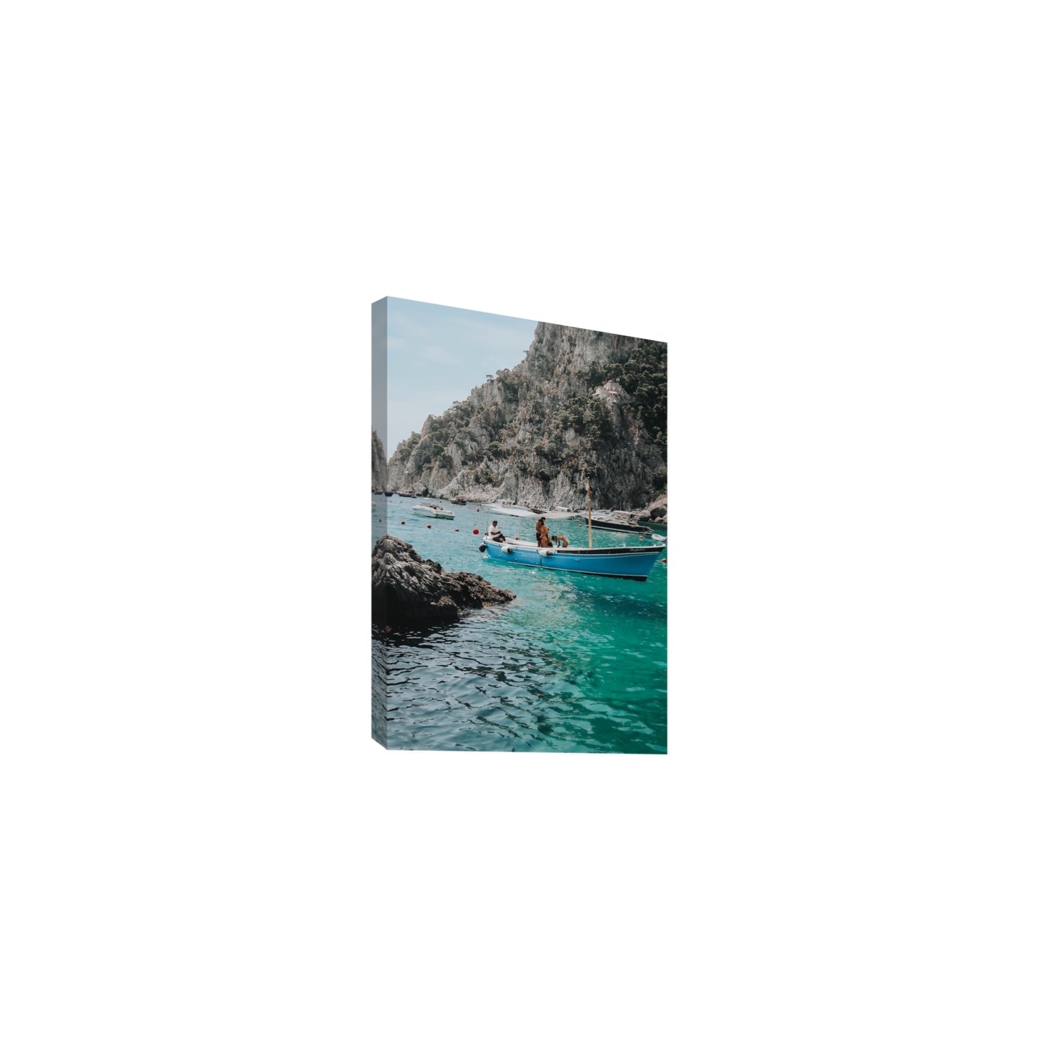 Emerald Escape fine art print, Capri, Italy, Medium, Stretched Canvas