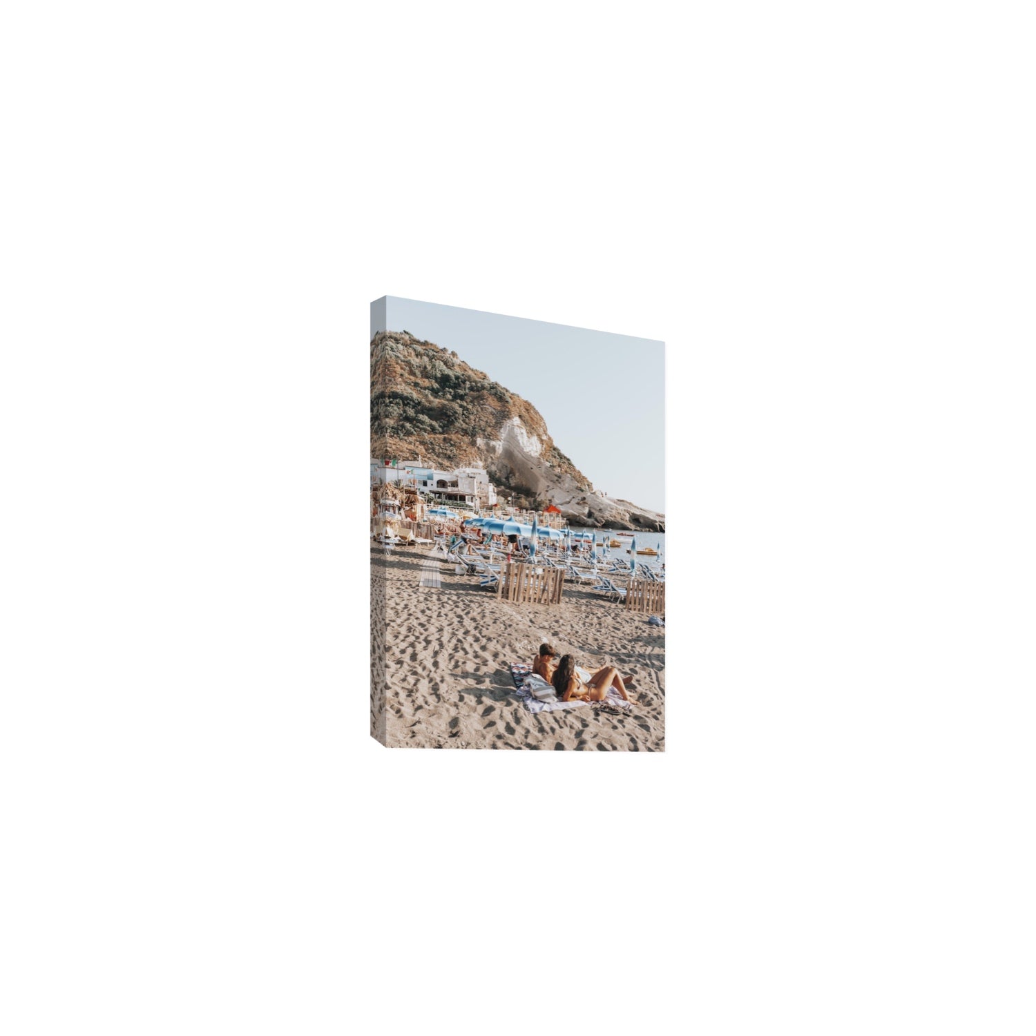 Beach Buddies fine art print, Ischia, Italy, Medium, Stretched Canvas
