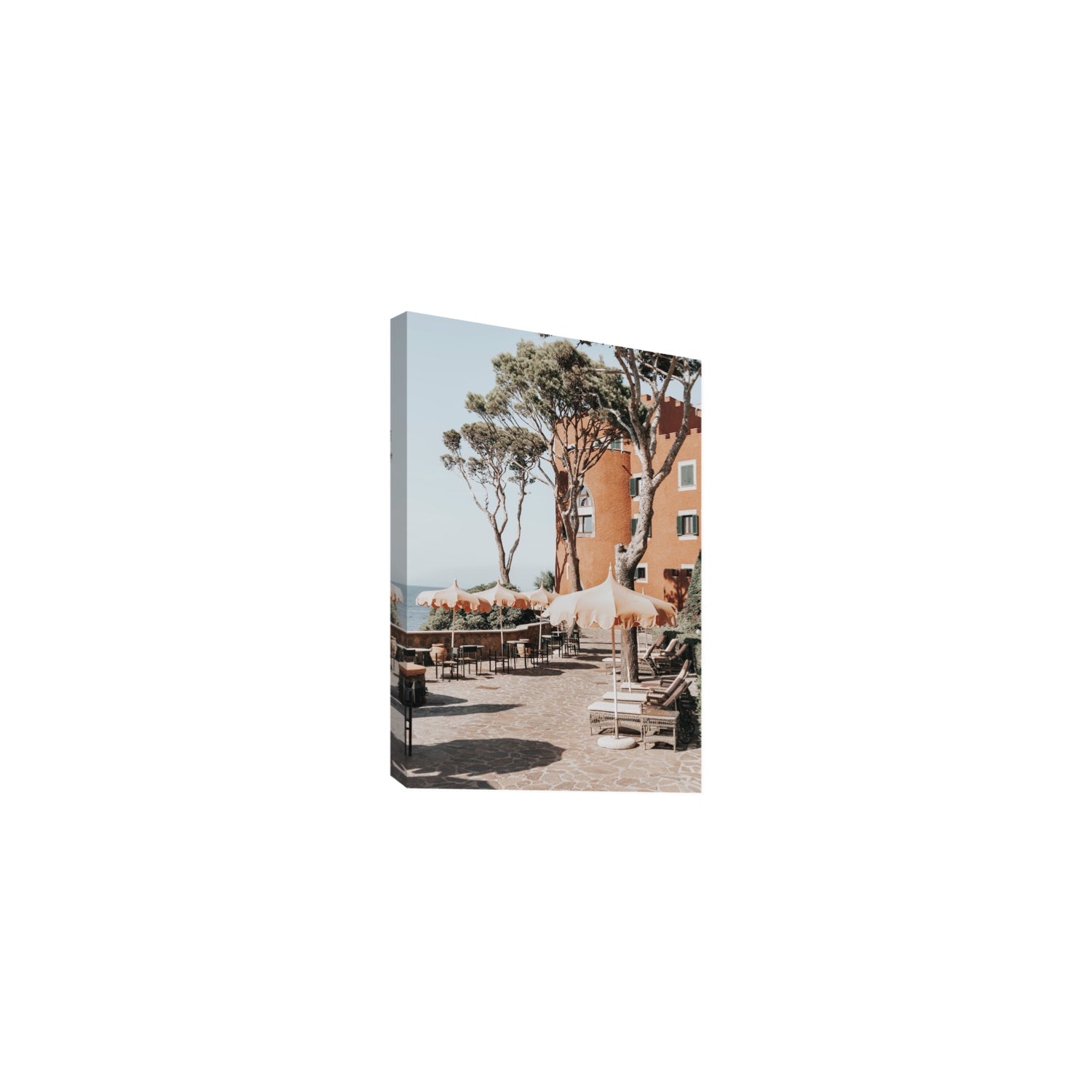 Mezzatorre Ischia Italian Mediterranean decor wall art Medium stretched canvas print