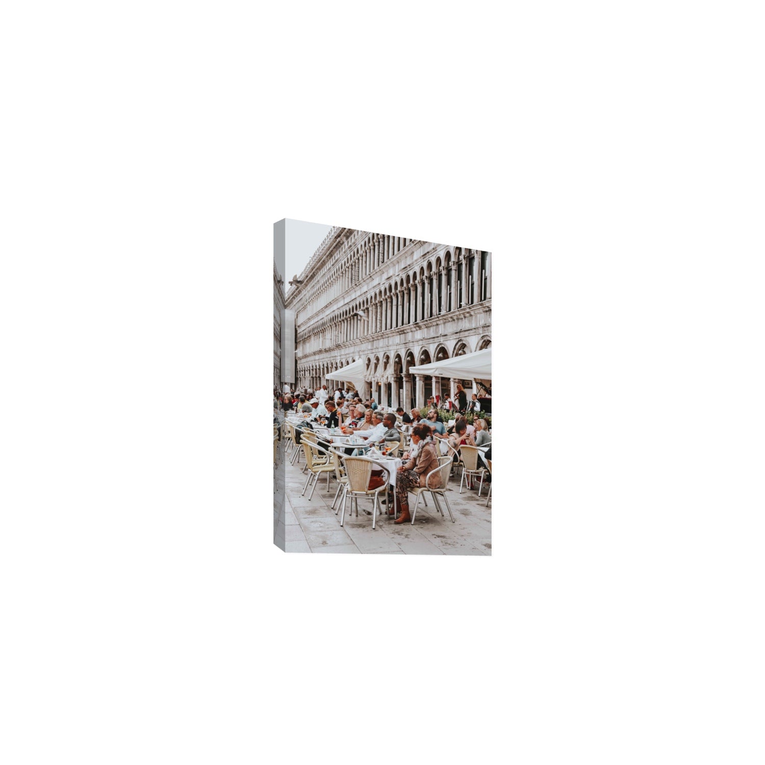 Lunchbreak Venice Italian wall art Medium stretched canvas print