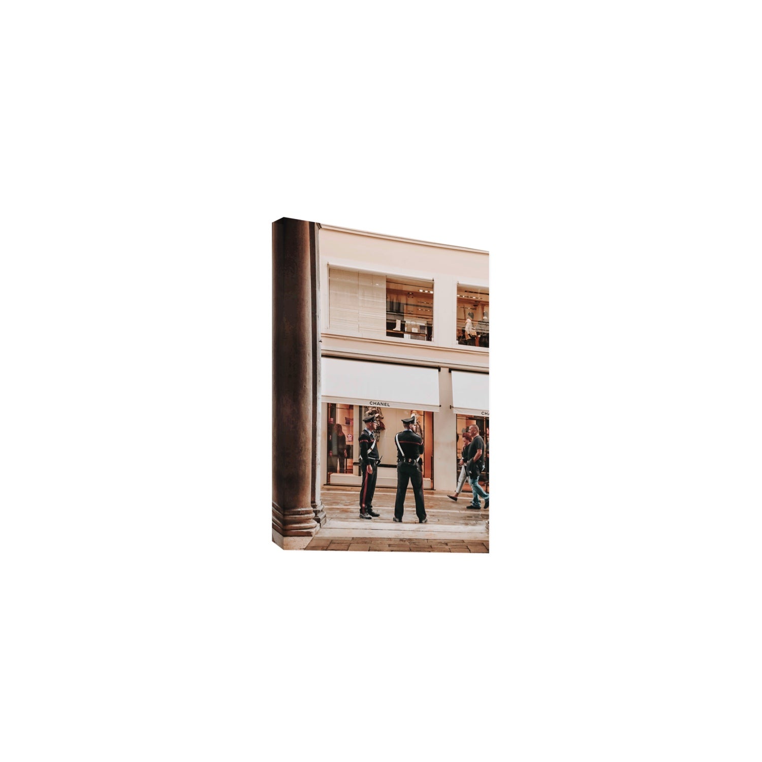 Style Police Venice Italian wall art Medium stretched canvas print