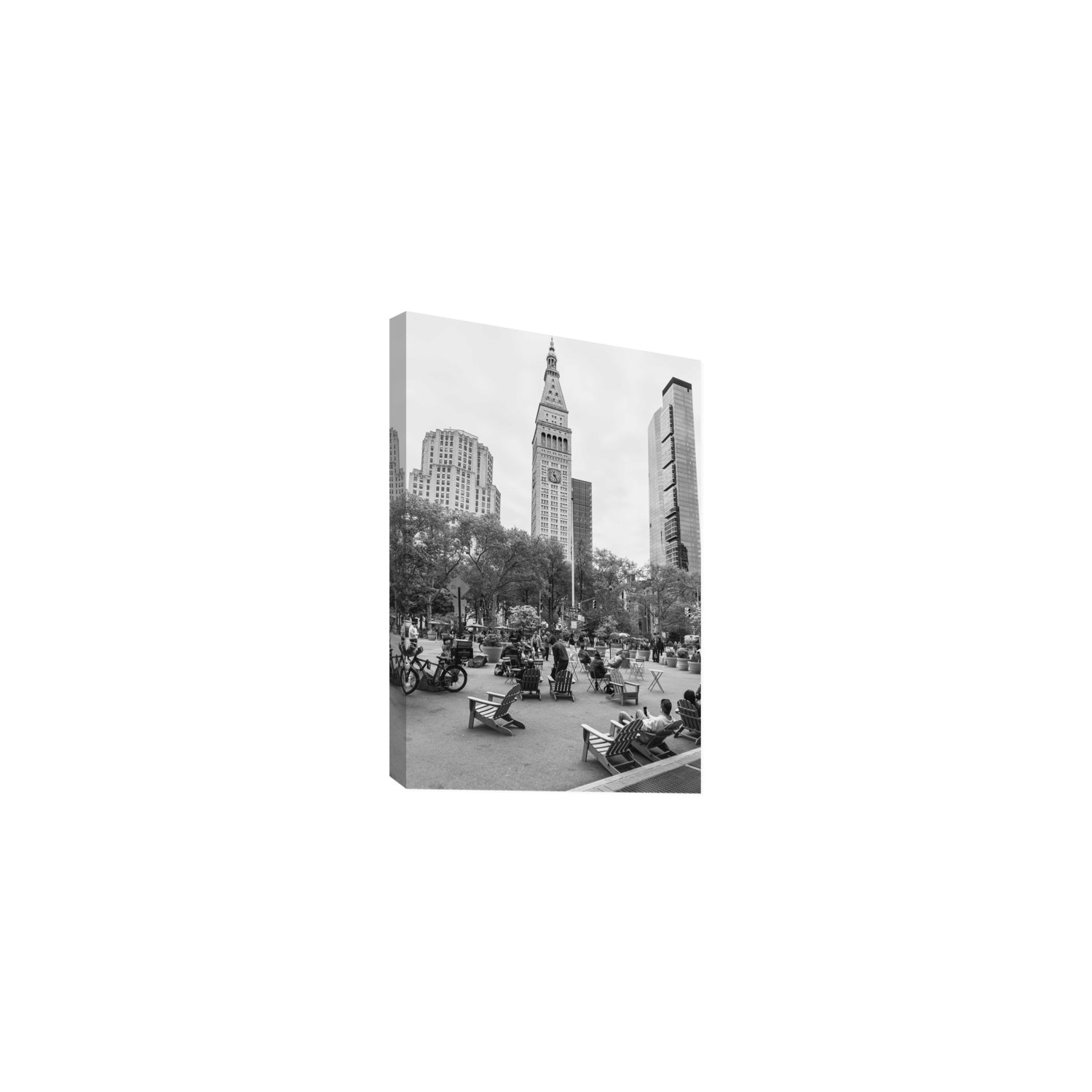 Timeless New York New York NYC Black & White wall art Medium stretched canvas print