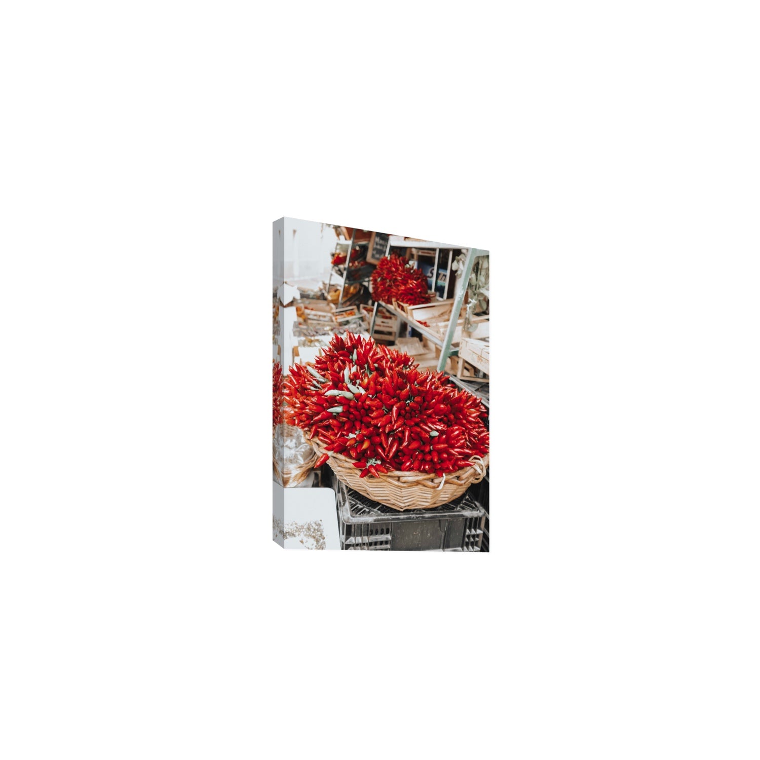 Spicy Bunch Puglia Italian wall art Medium stretched canvas print