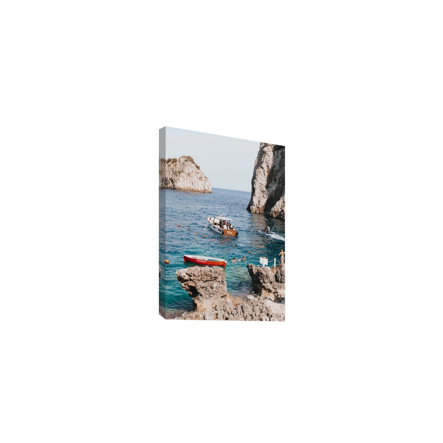 Set Sail fine art print, Capri, Italy, Medium, Stretched Canvas