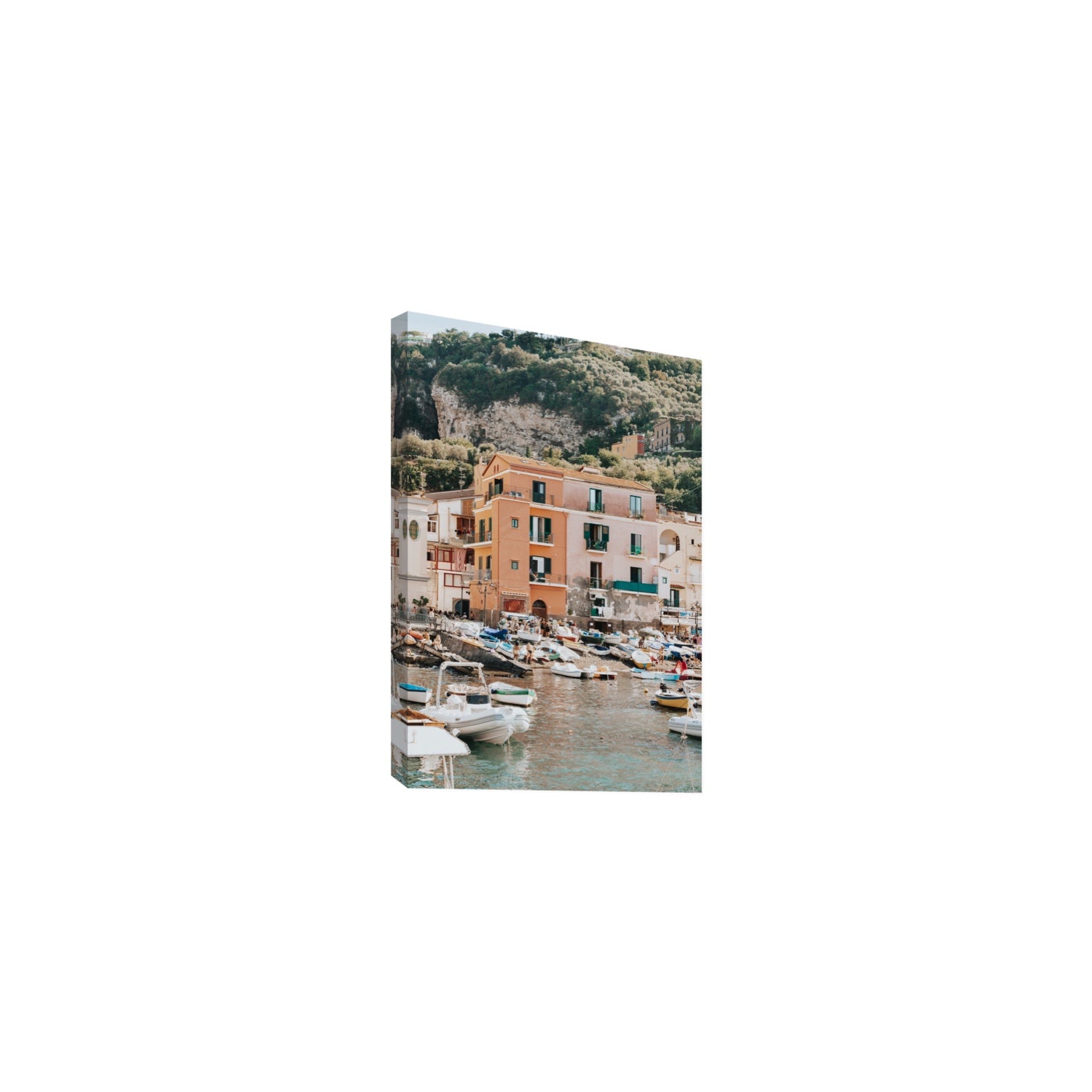 Boatyard Bliss fine art print, Sorrento, Italy, Medium, Stretched Canvas