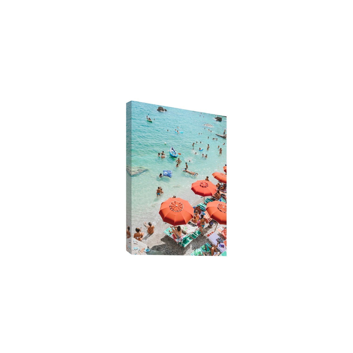 Easy Street Capri Italian beach wall art Medium stretched canvas print
