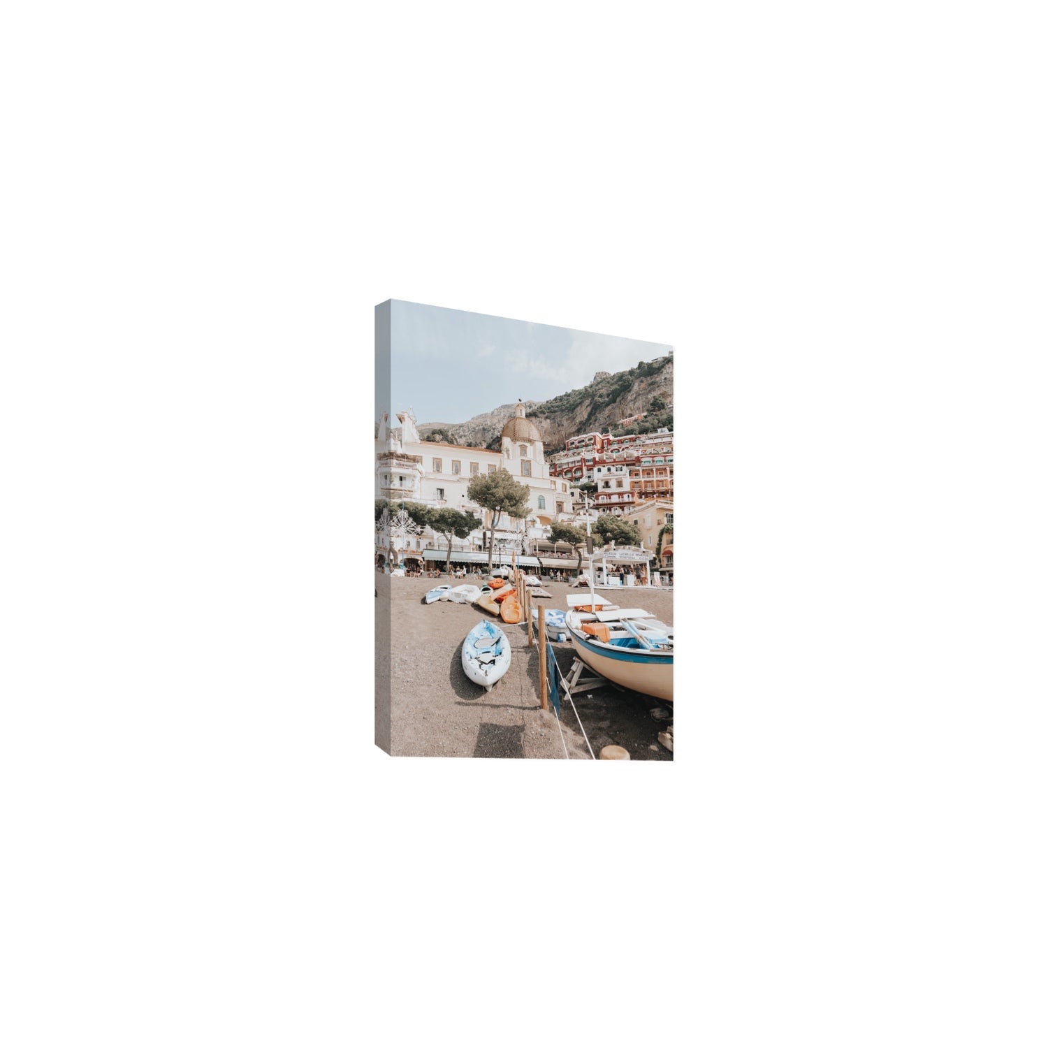 Seaside Hues Positano wall art Medium stretched canvas print