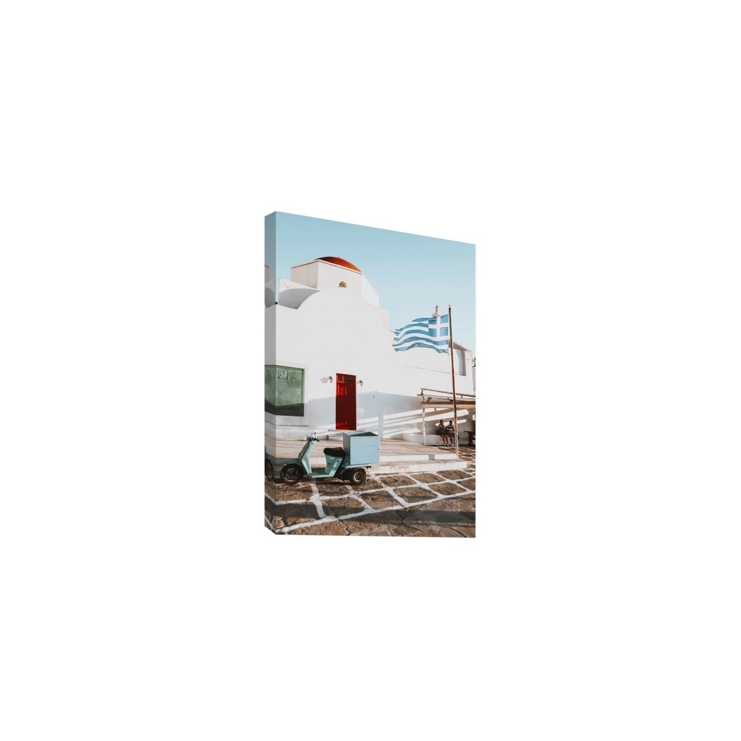Mykonos Postcard fine art print, Mykonos, Greece, Medium, Stretched Canvas