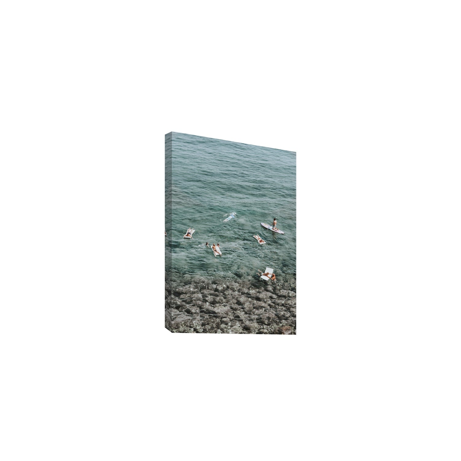 The Big Chill Tuscany coastal Italian wall art Medium stretched canvas print