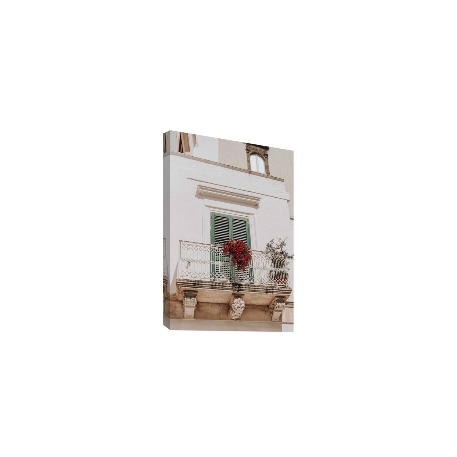 Balcone Estivo Puglia Italian wall art Medium stretched canvas print