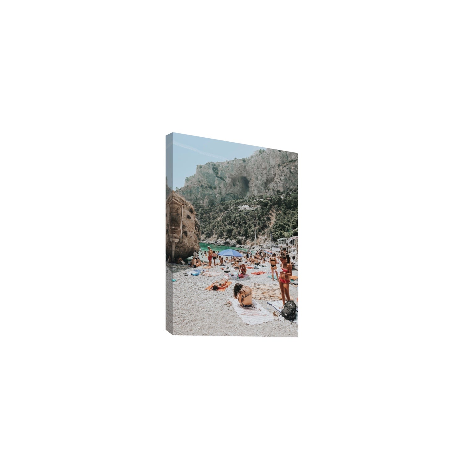 Marina Piccola Capri Mediterranean wall art Medium stretched canvas print