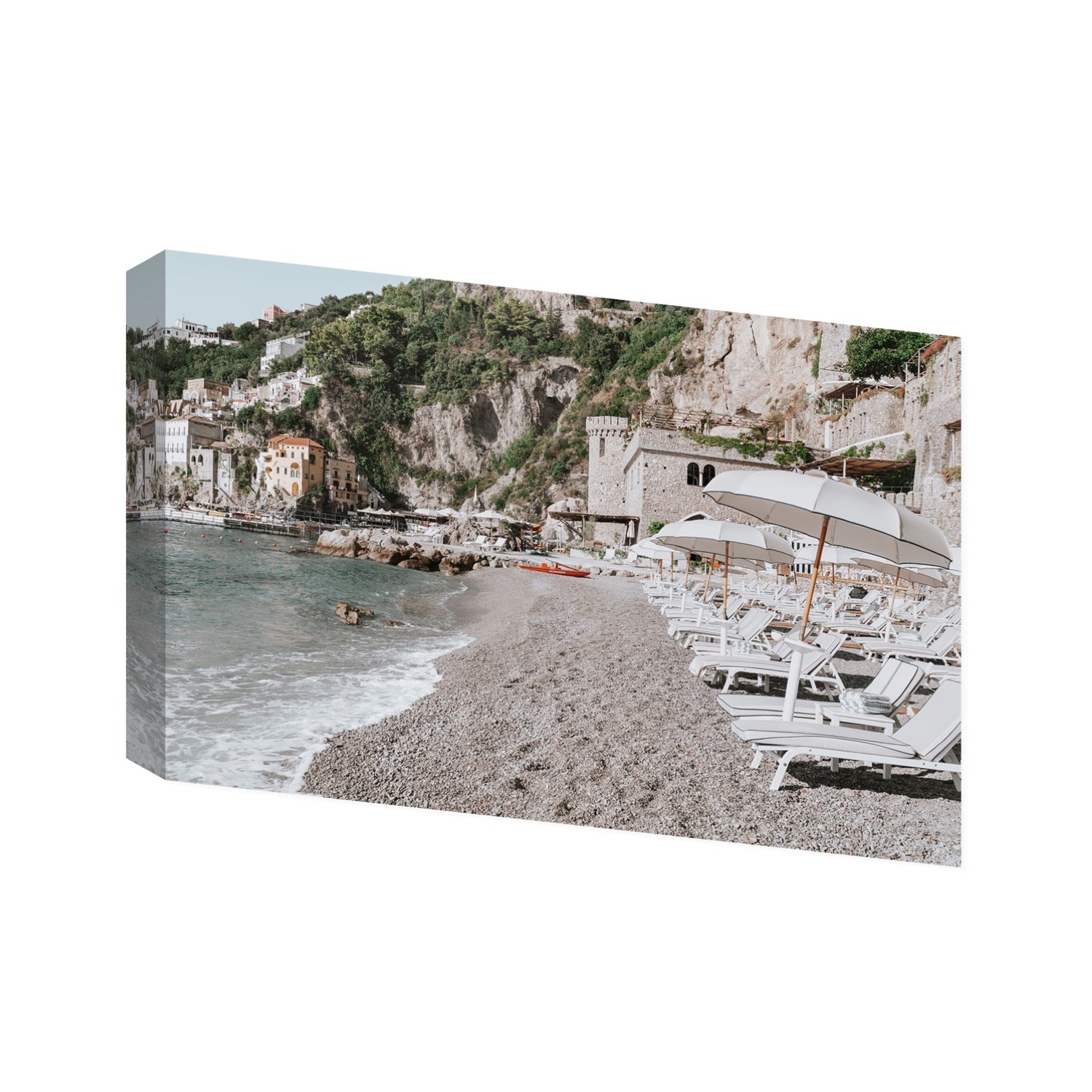 Borgo Santandrea fine art print, Amalfi, Italy, Statement, Stretched Canvas