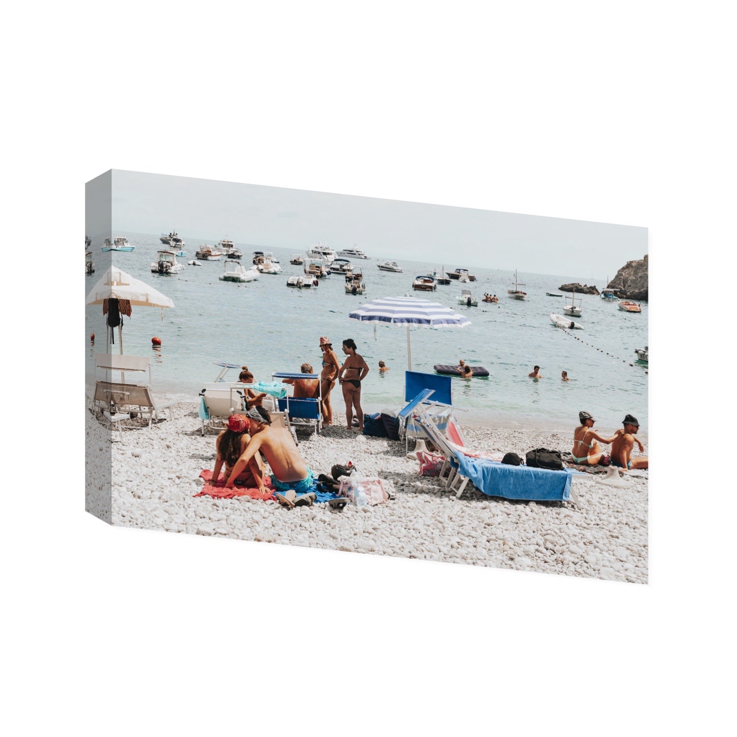 The Kiss Nerano wall art Statement stretched canvas print