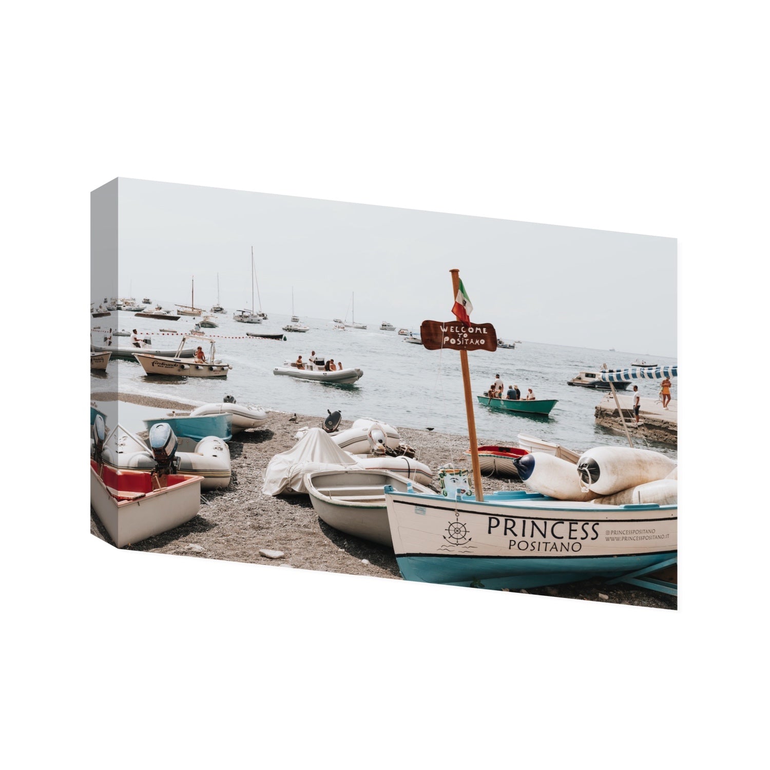 Princess Positano fine art print, Positano, Italy, Statement, Stretched Canvas