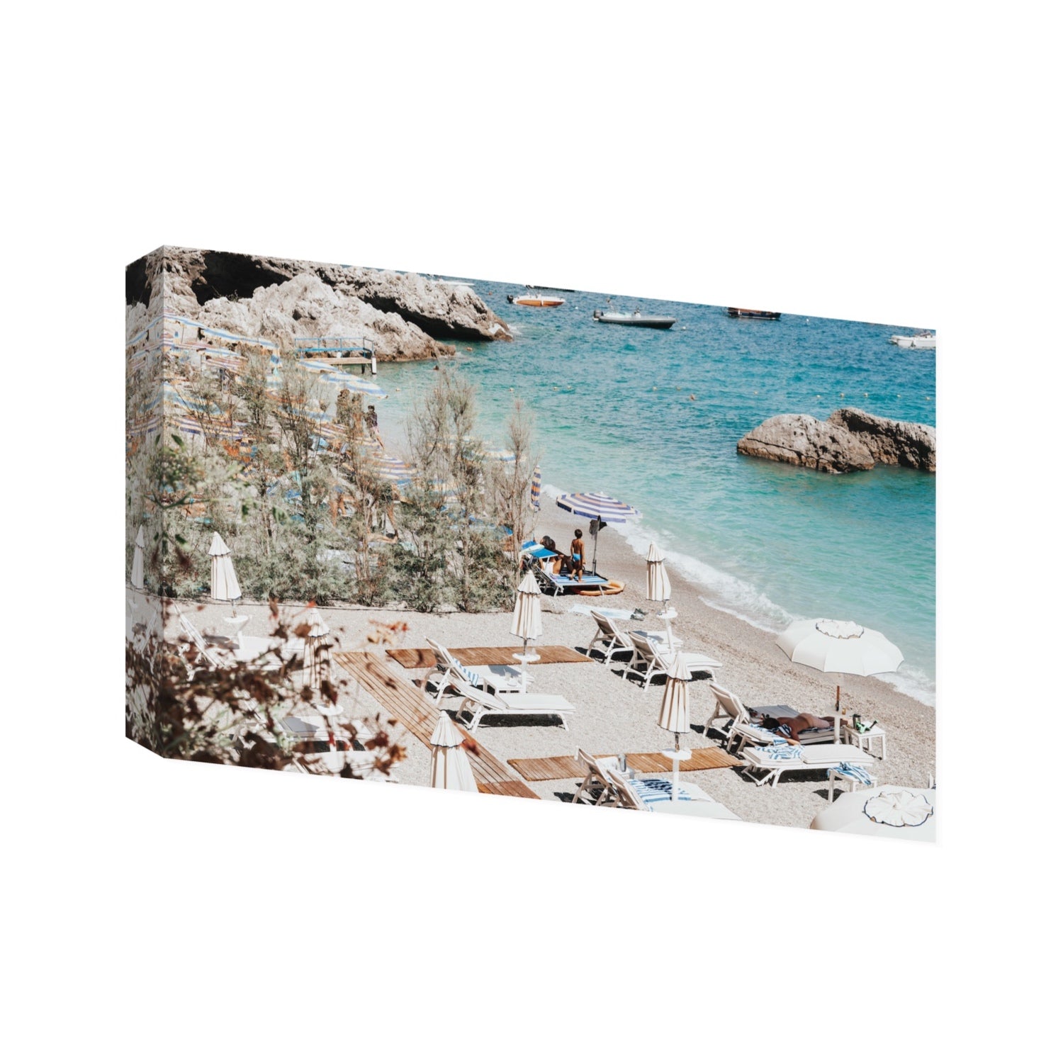 Life Could Be A Dream Amalfi wall art Statement stretched canvas print
