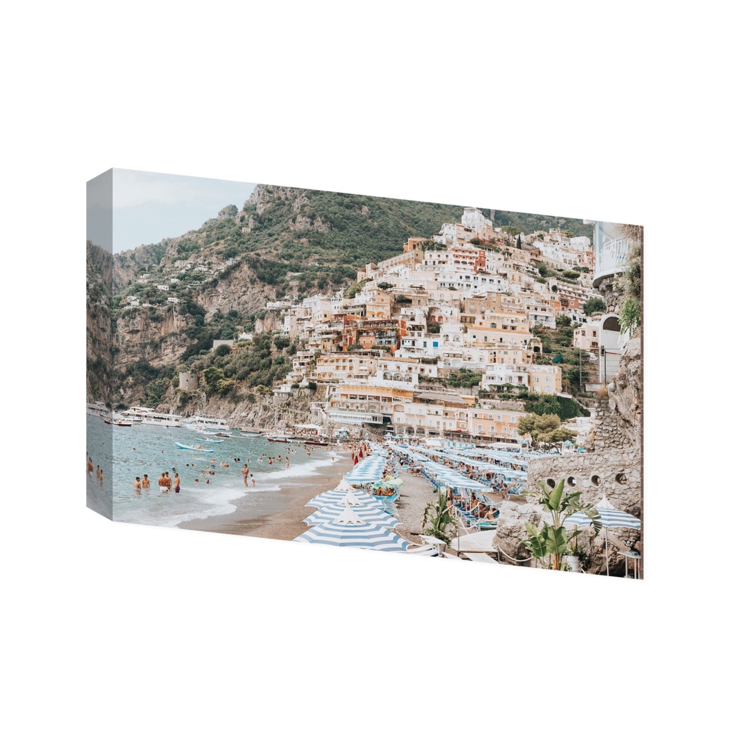 Villagio Sul Mare fine art print, Positano, Italy, Statement, Stretched Canvas