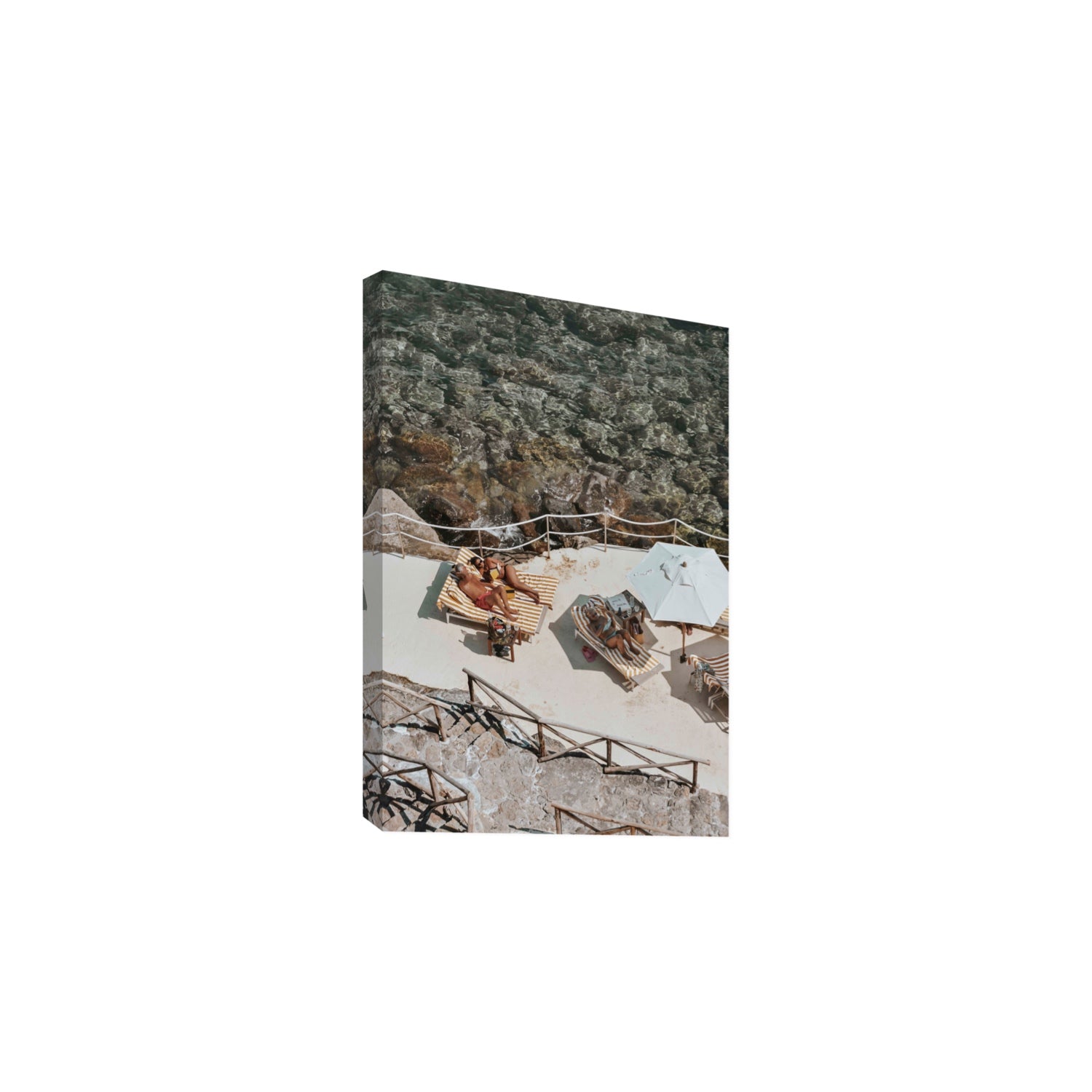 Lounge Lizards Tuscany Italian decor wall art Large stretched canvas print