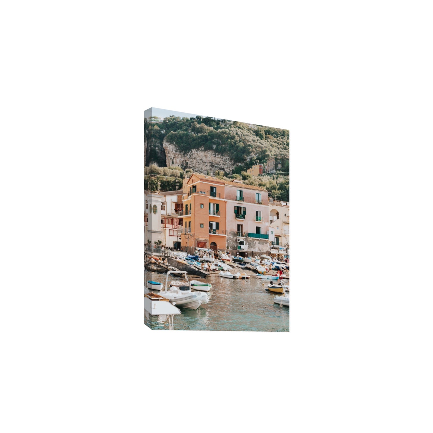 Boatyard Bliss fine art print, Sorrento, Italy, Large, Stretched Canvas