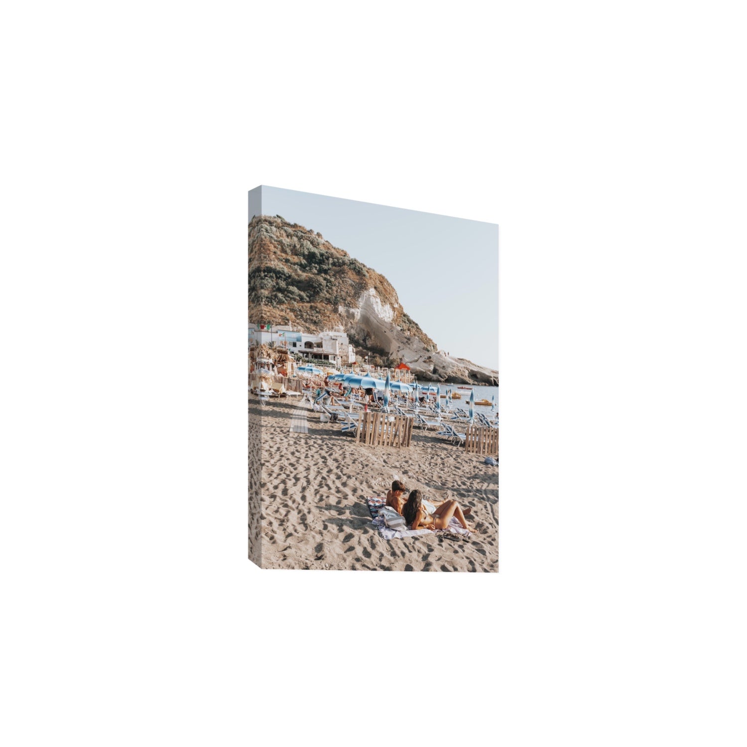 Beach Buddies fine art print, Ischia, Italy, Large, Stretched Canvas