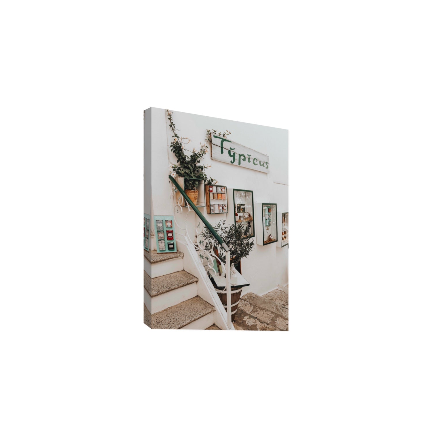 Il Negozio Puglia Ostuni wall art Large stretched canvas print