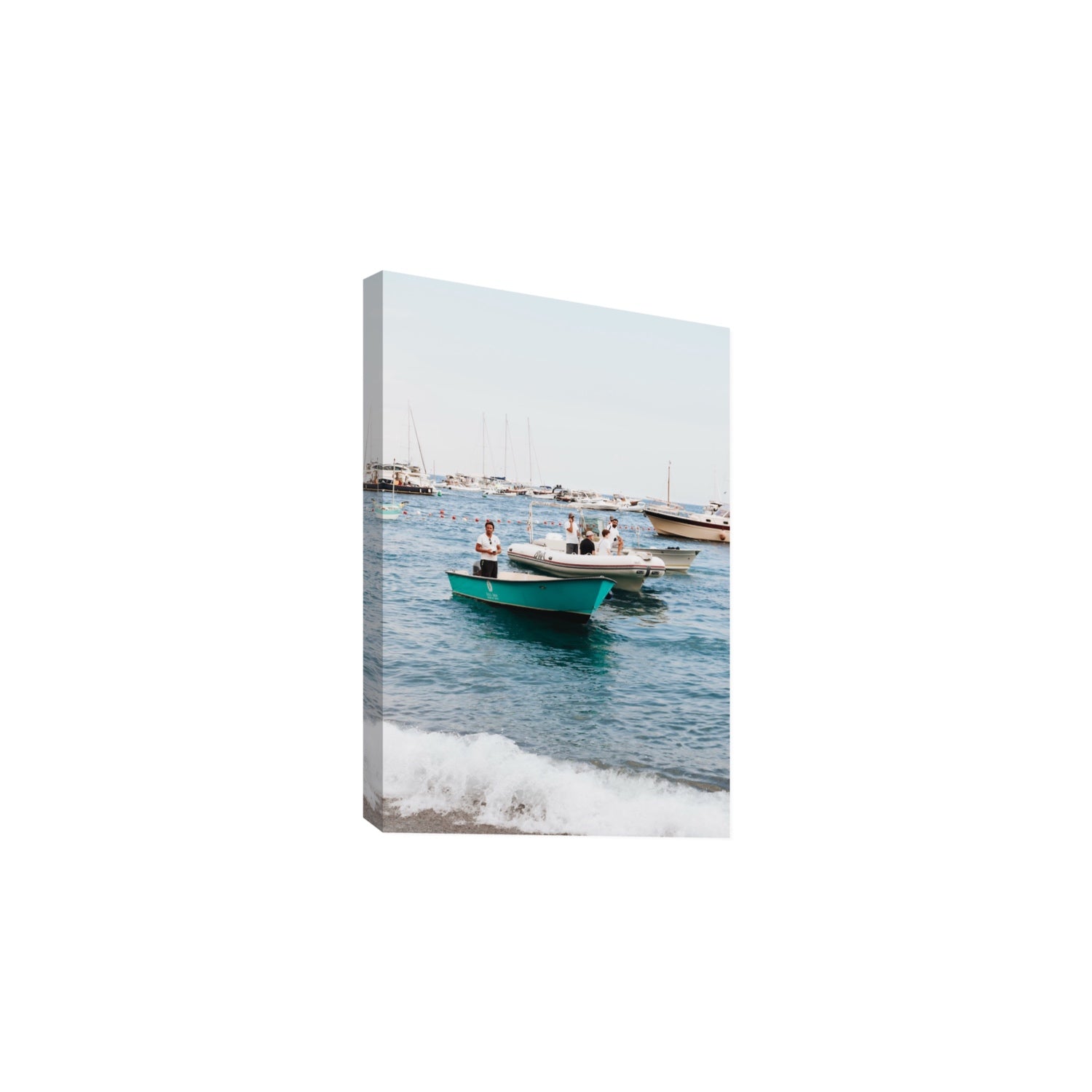 Twilight Tenders Positano wall art Large stretched canvas print