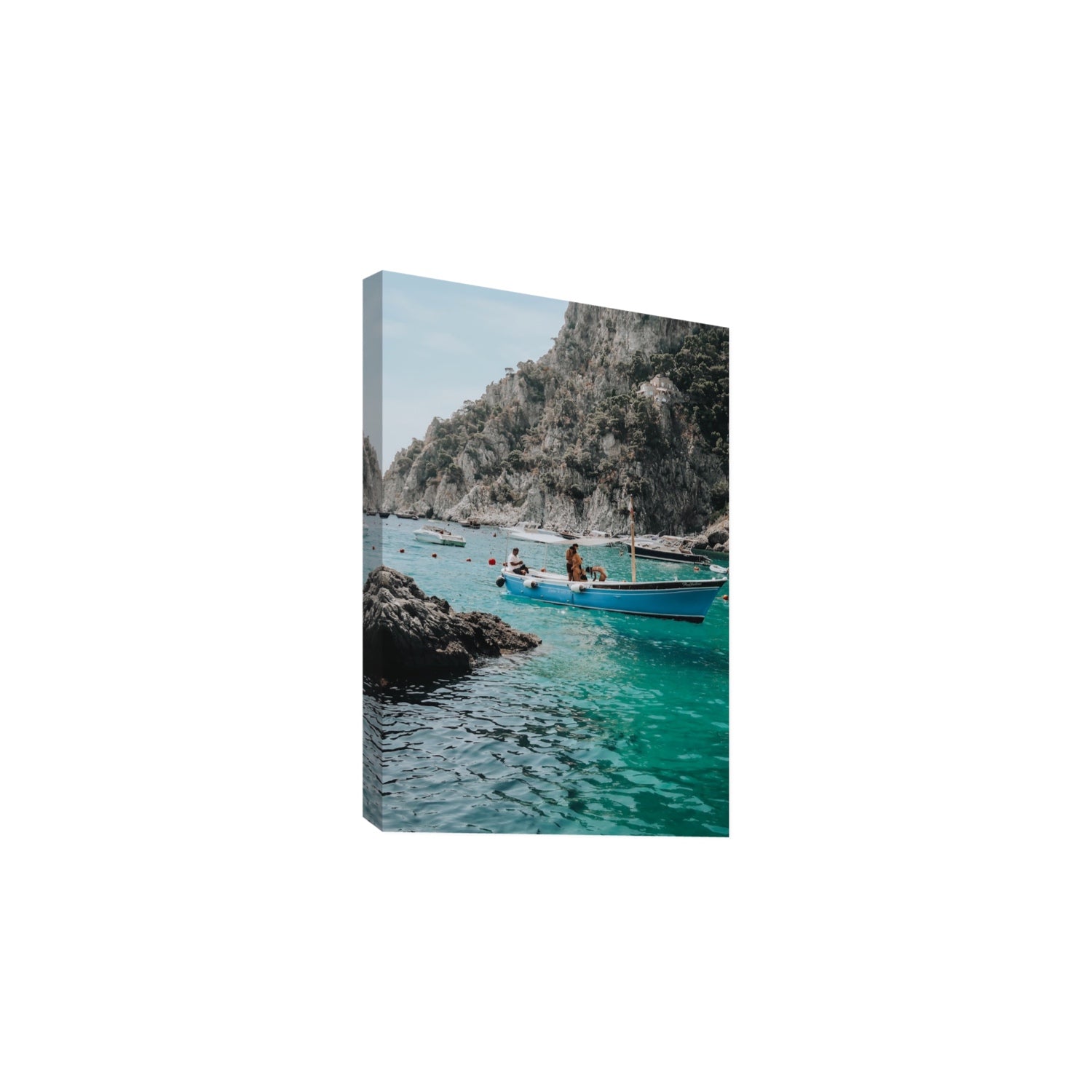 Emerald Escape fine art print, Capri, Italy, Large, Stretched Canvas
