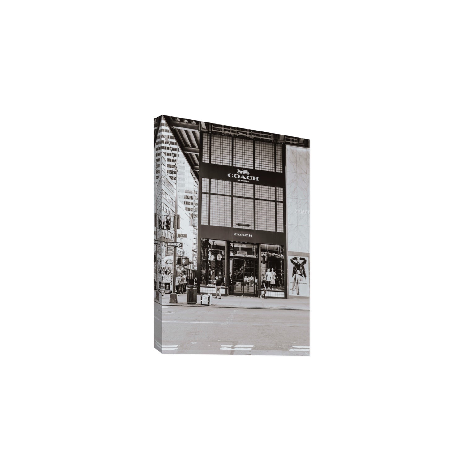 Coach Uptown fine art print, New York, United States, Large, Stretched Canvas