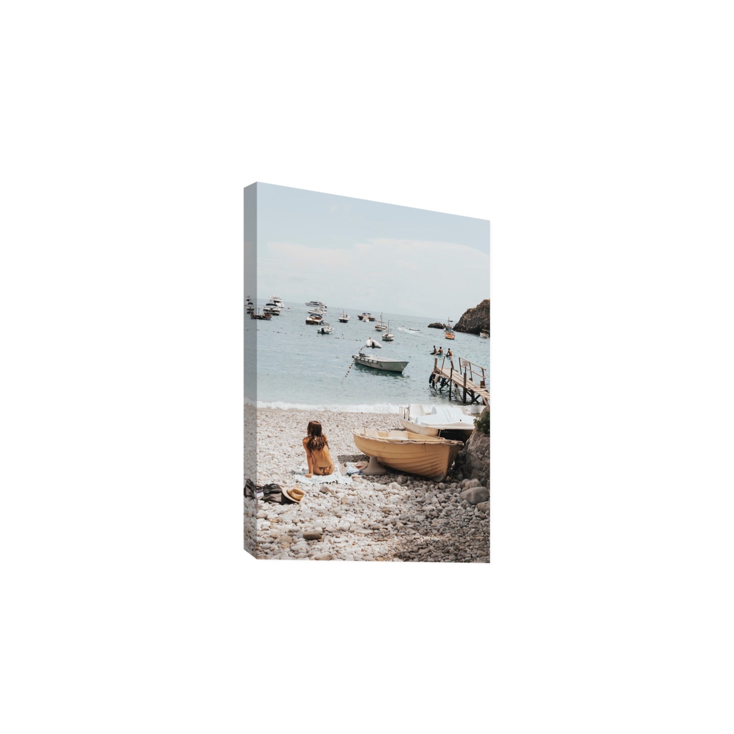 Solo Sojourn Nerano wall art Large stretched canvas print