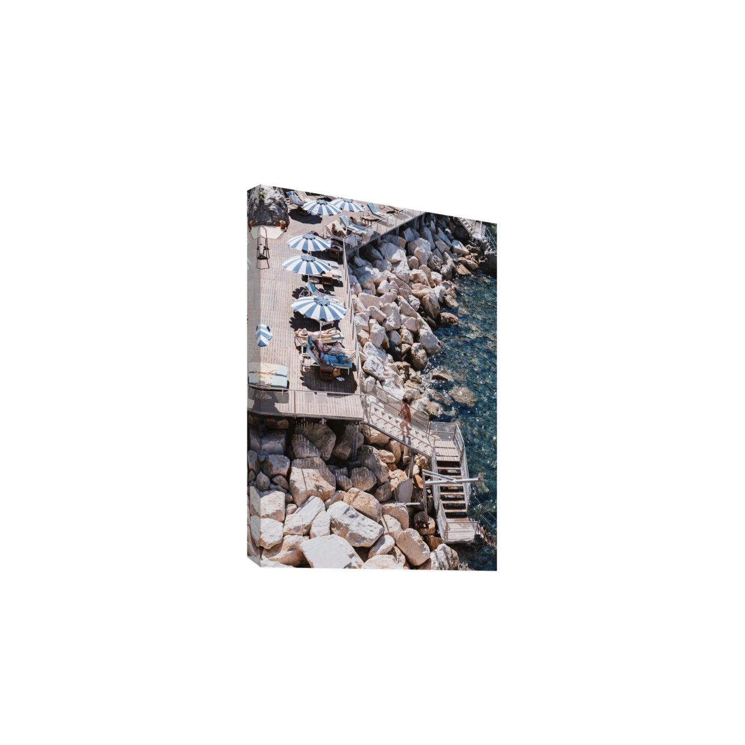 Life On The Shore fine art print, Ischia, Italy, Large, Stretched Canvas