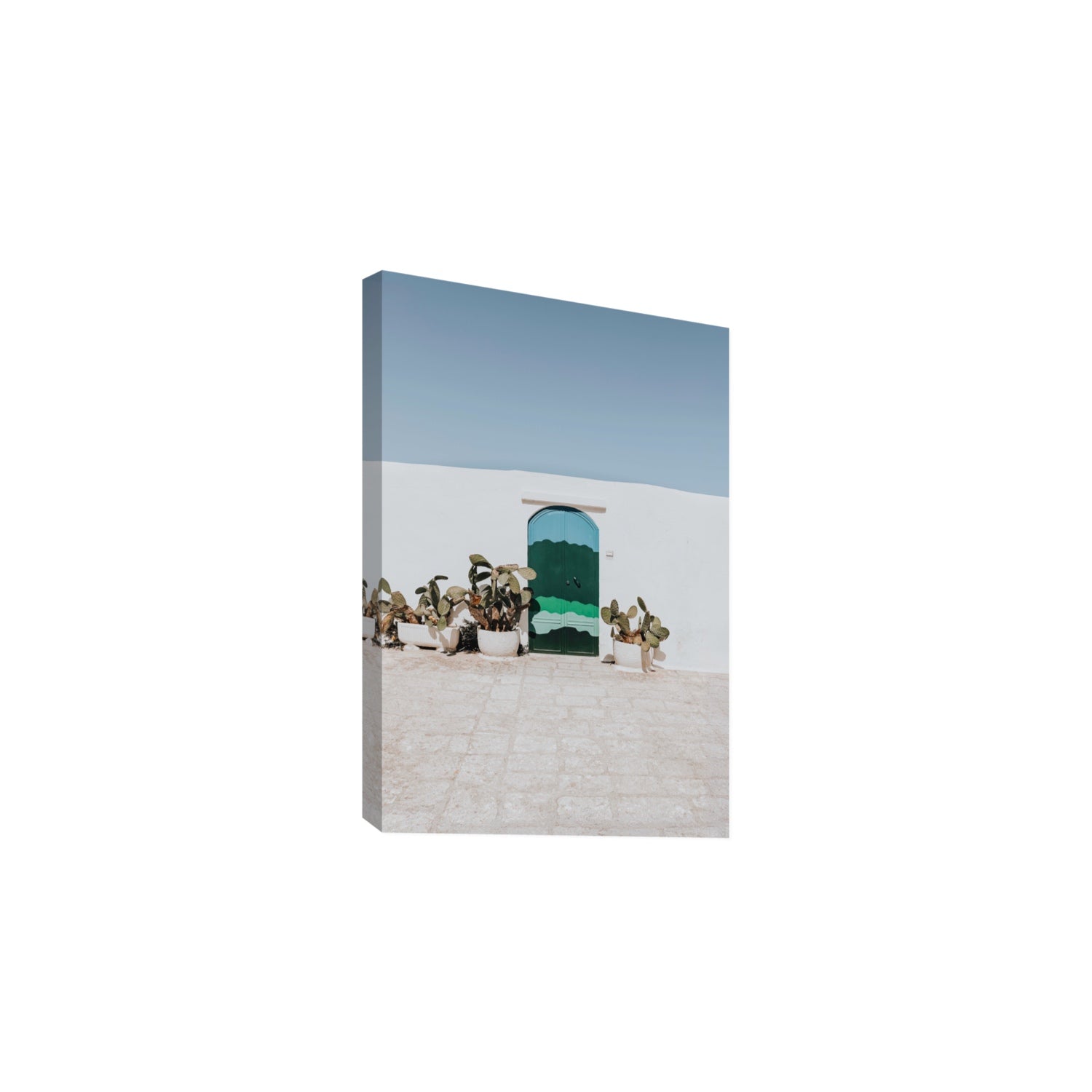 Imaginary Exit Puglia Mediterranean wall art Large stretched canvas print
