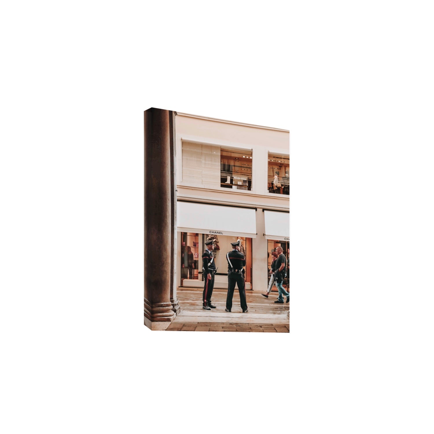 Style Police Venice Italian wall art Large stretched canvas print