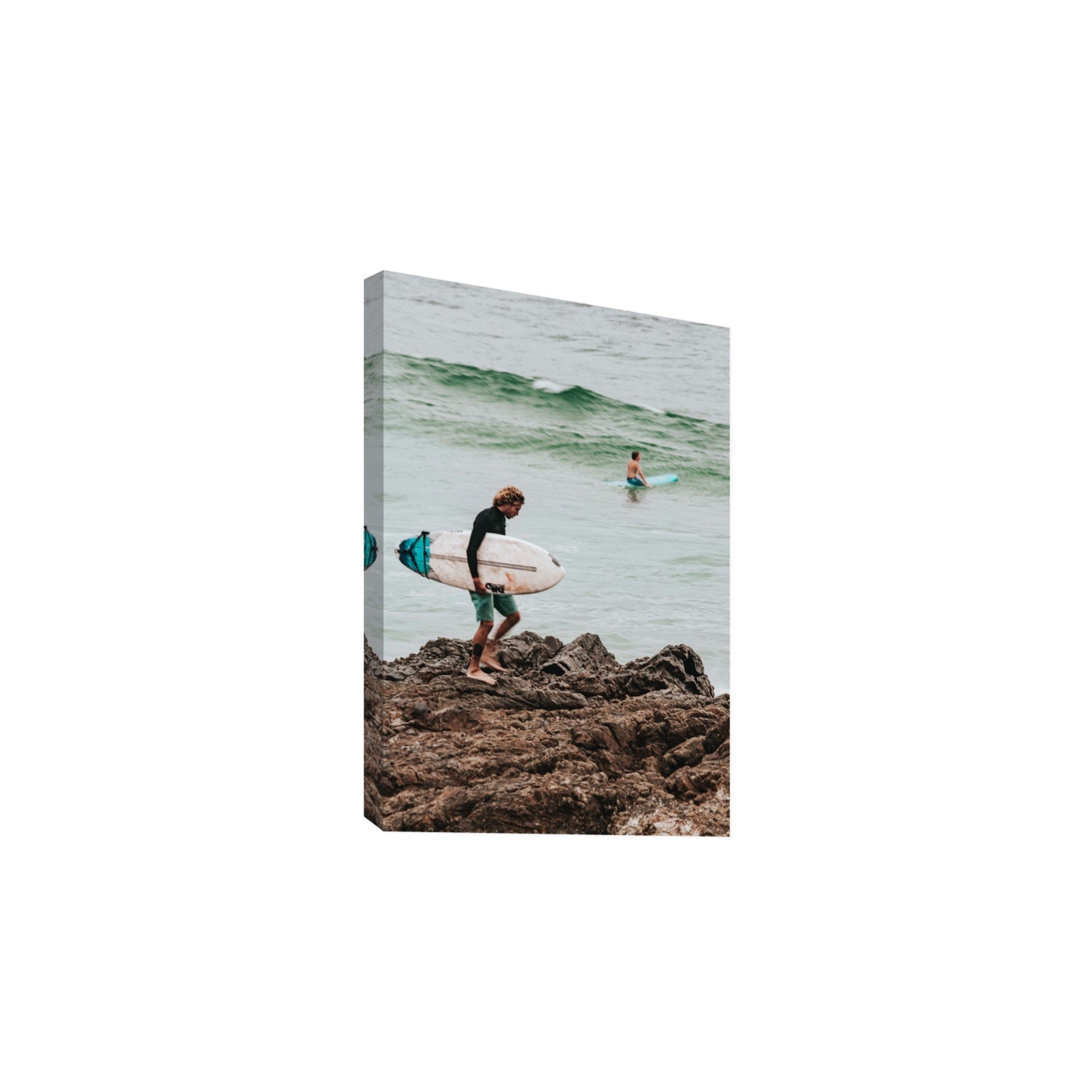 Not All Who Wander Are Lost Byron Bay Surf wall art Large stretched canvas print