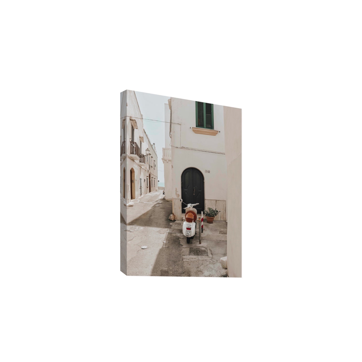 La Casa 42 Puglia Gallipoli Italian wall art Large stretched canvas print