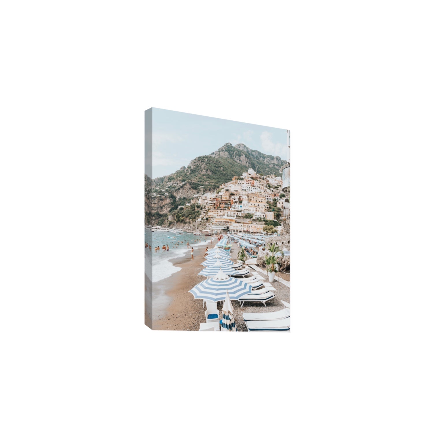 The Cliffside Village fine art print, Positano, Italy, Large, Stretched Canvas