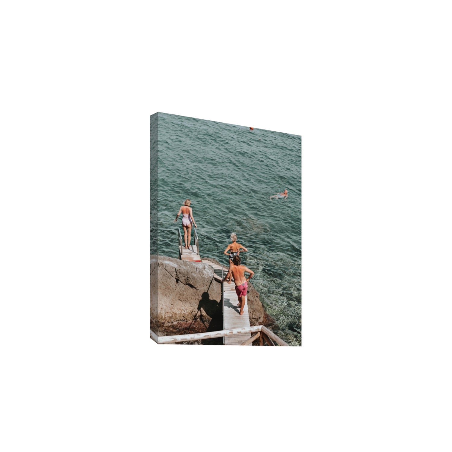 Freewheeling Spirit Tuscany coastal Italian wall art Large stretched canvas print