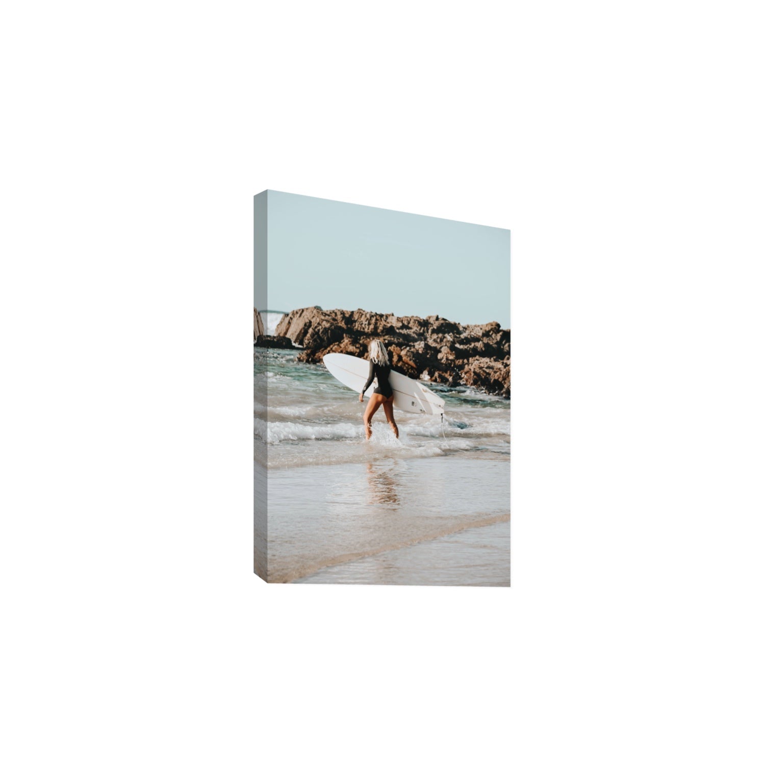 Bethany Byron Bay Surf coastal decor wall art Large stretched canvas print