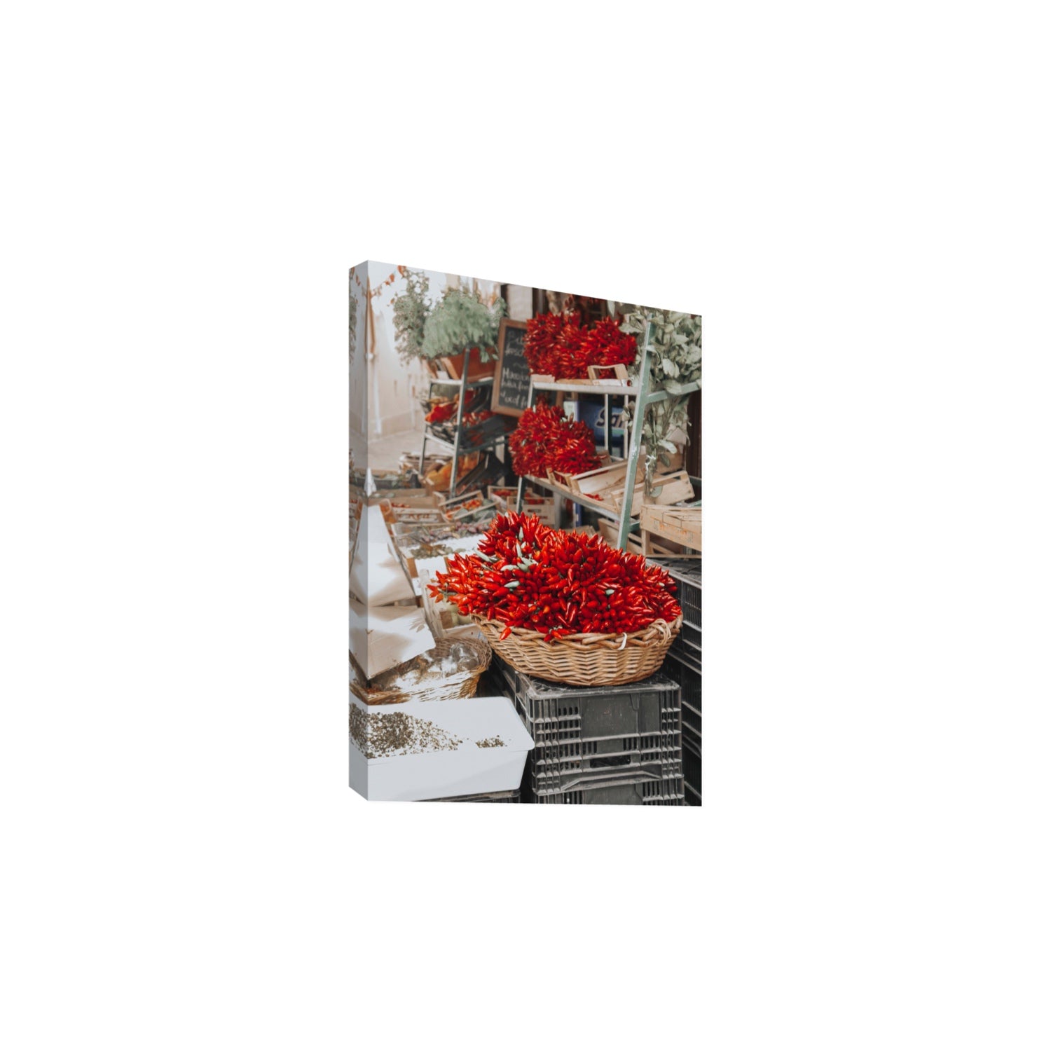 Fiery Cluster Puglia Italian wall art Large stretched canvas print