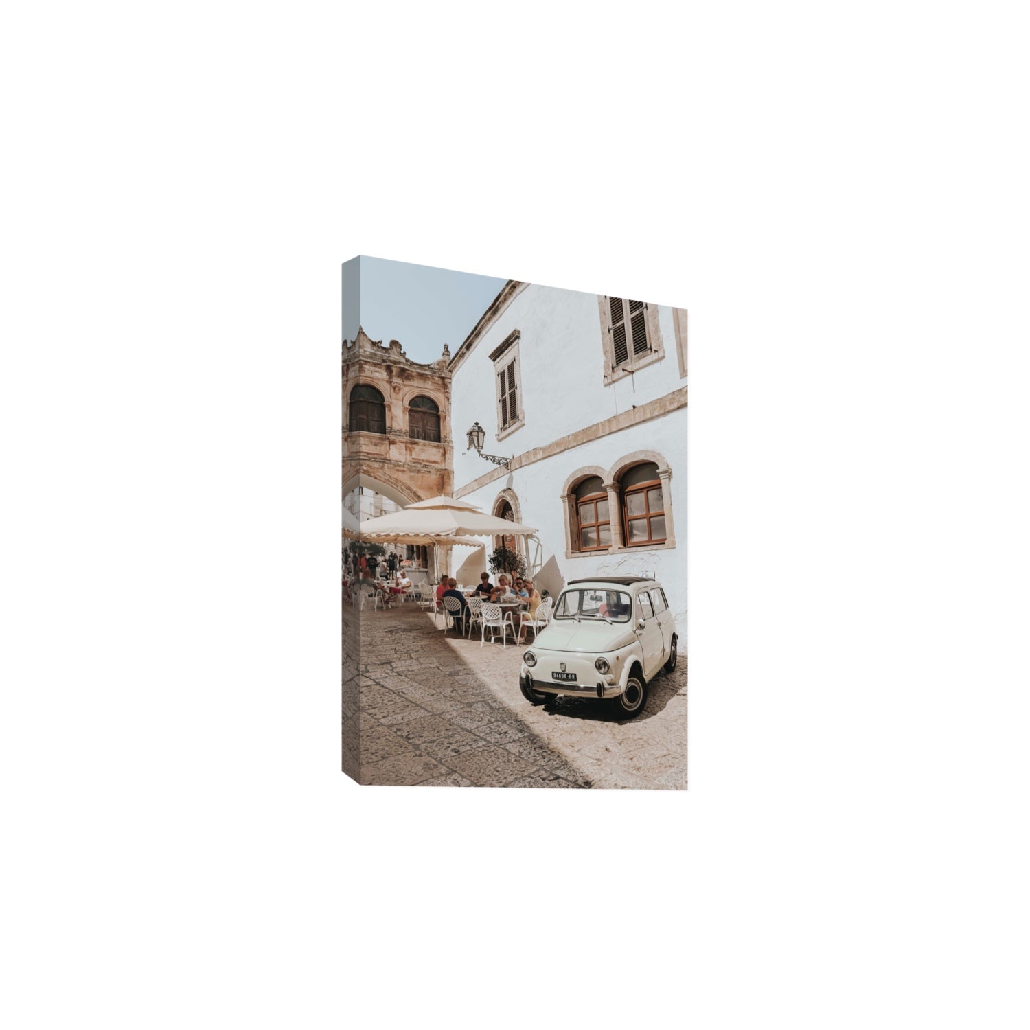 Piazza di Ostuni Puglia Italian wall art Large stretched canvas print