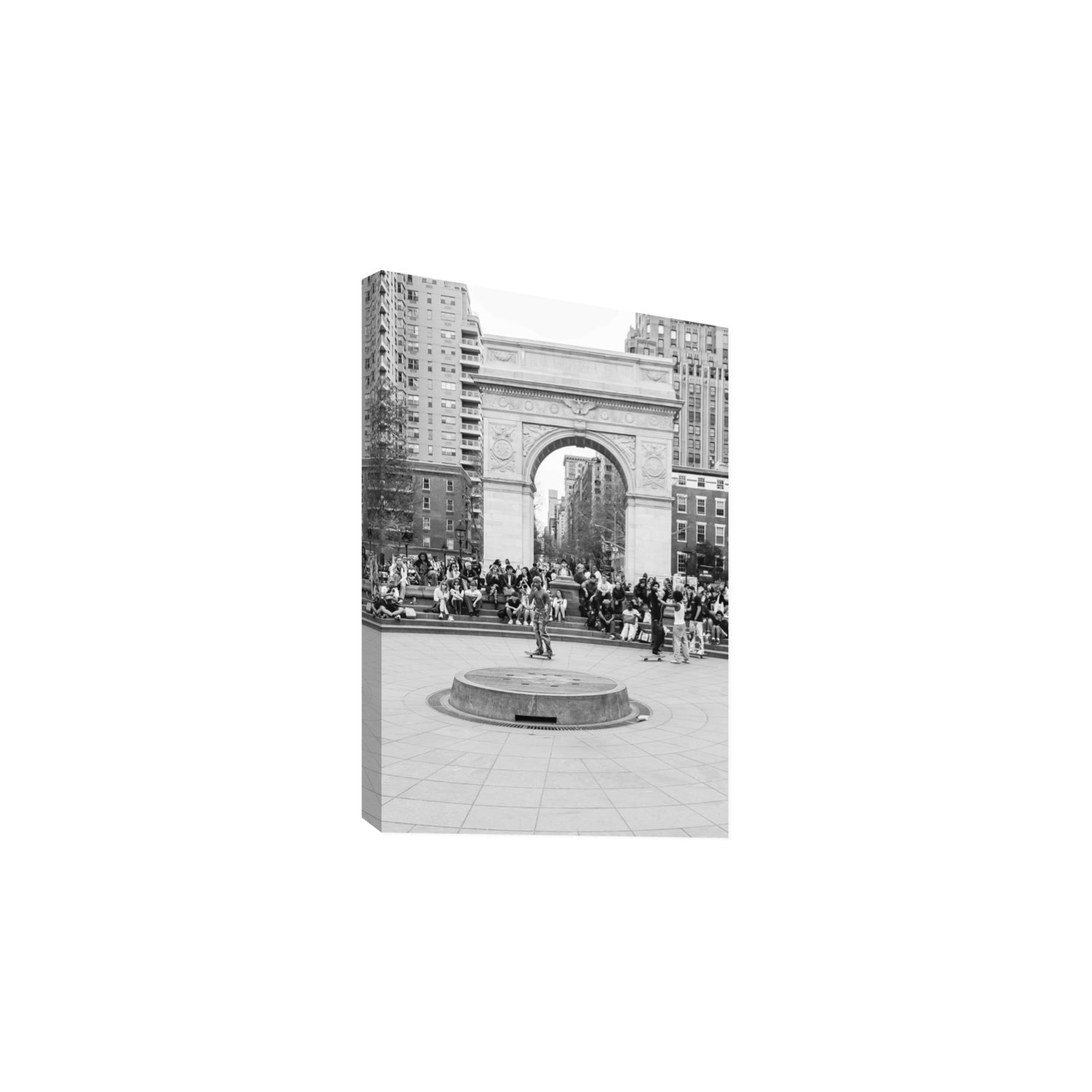 Concrete Conqueror New York NYC Skateboard wall art Large stretched canvas print