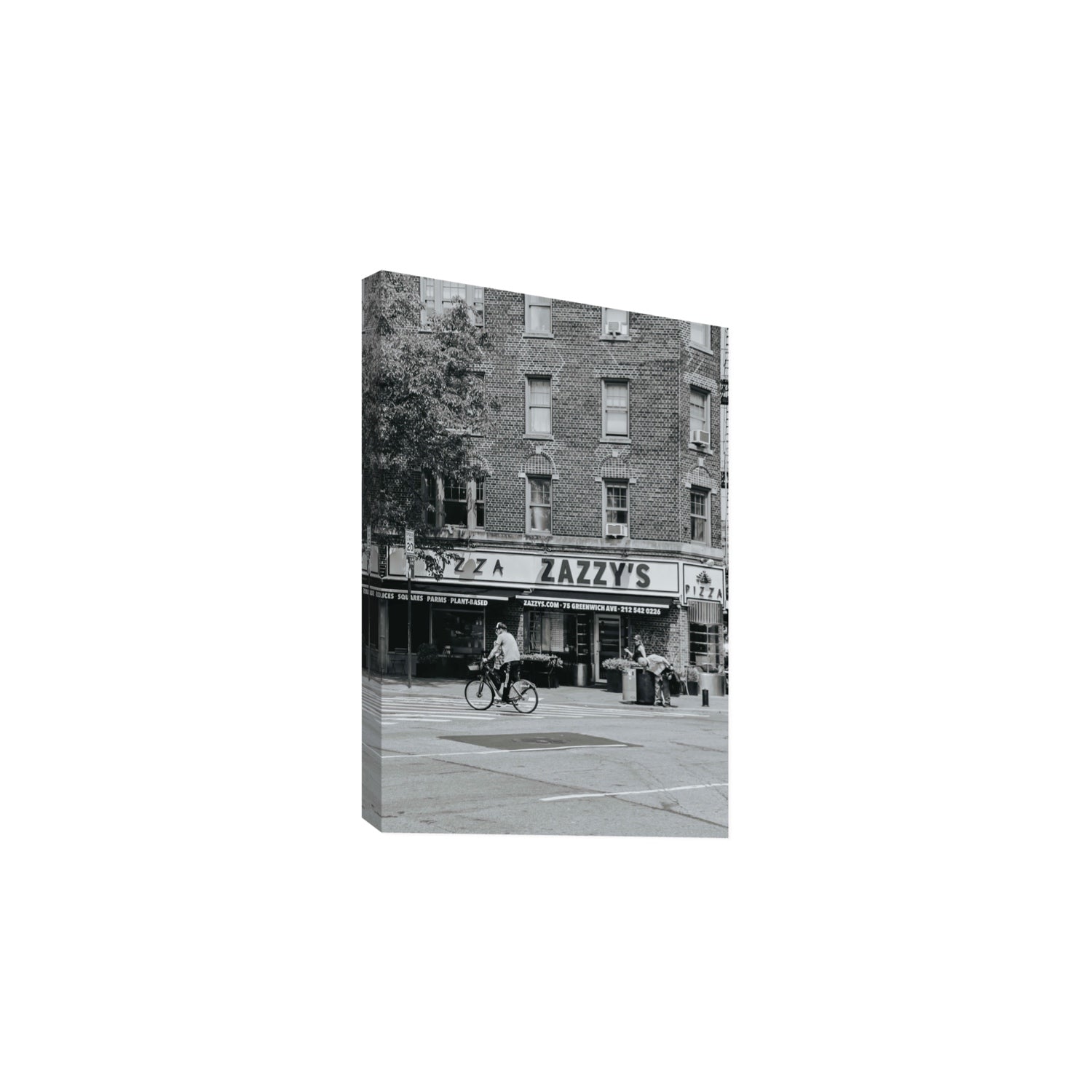 Zazzy's New York NYC Black & White wall art Large stretched canvas print