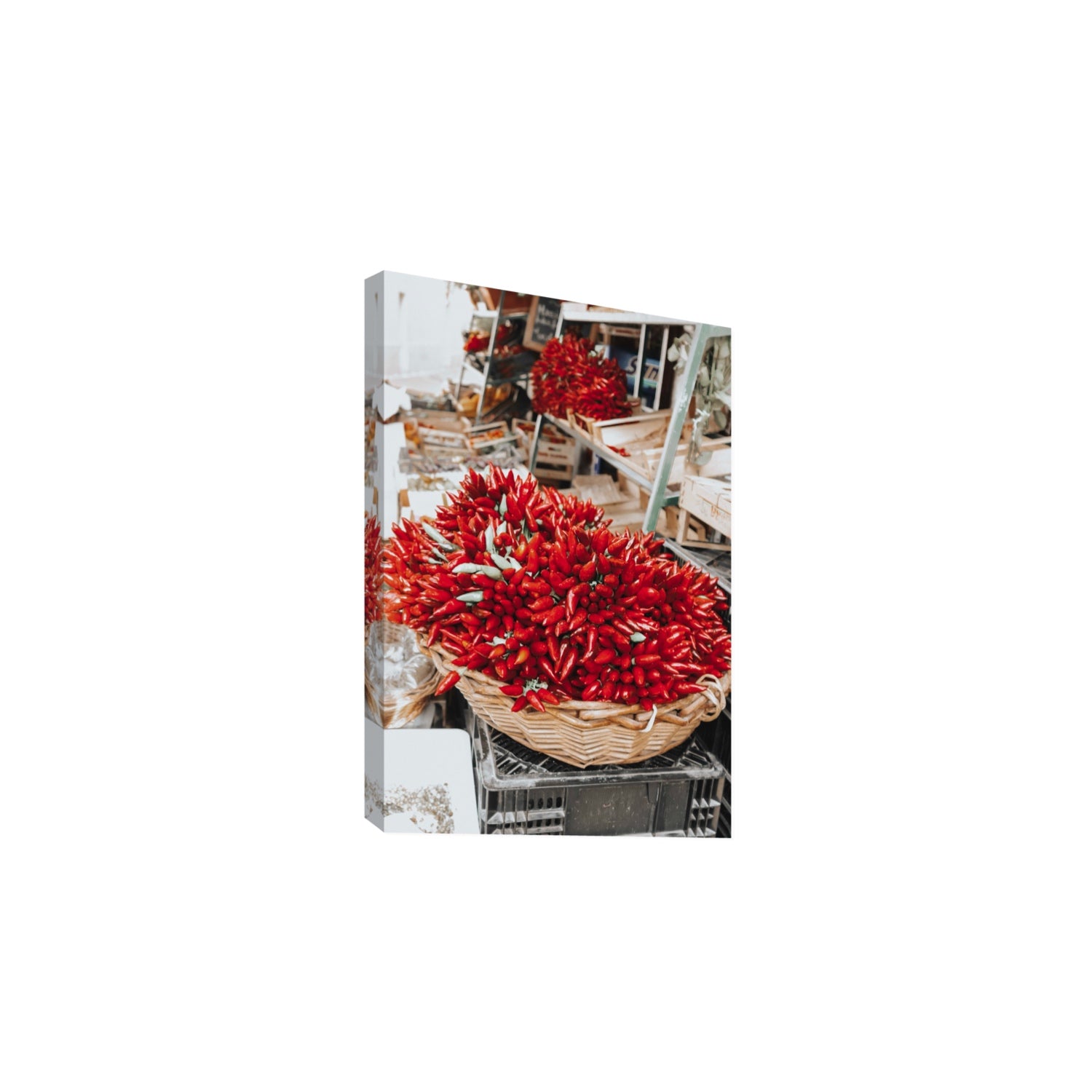 Spicy Bunch Puglia Italian wall art Large stretched canvas print