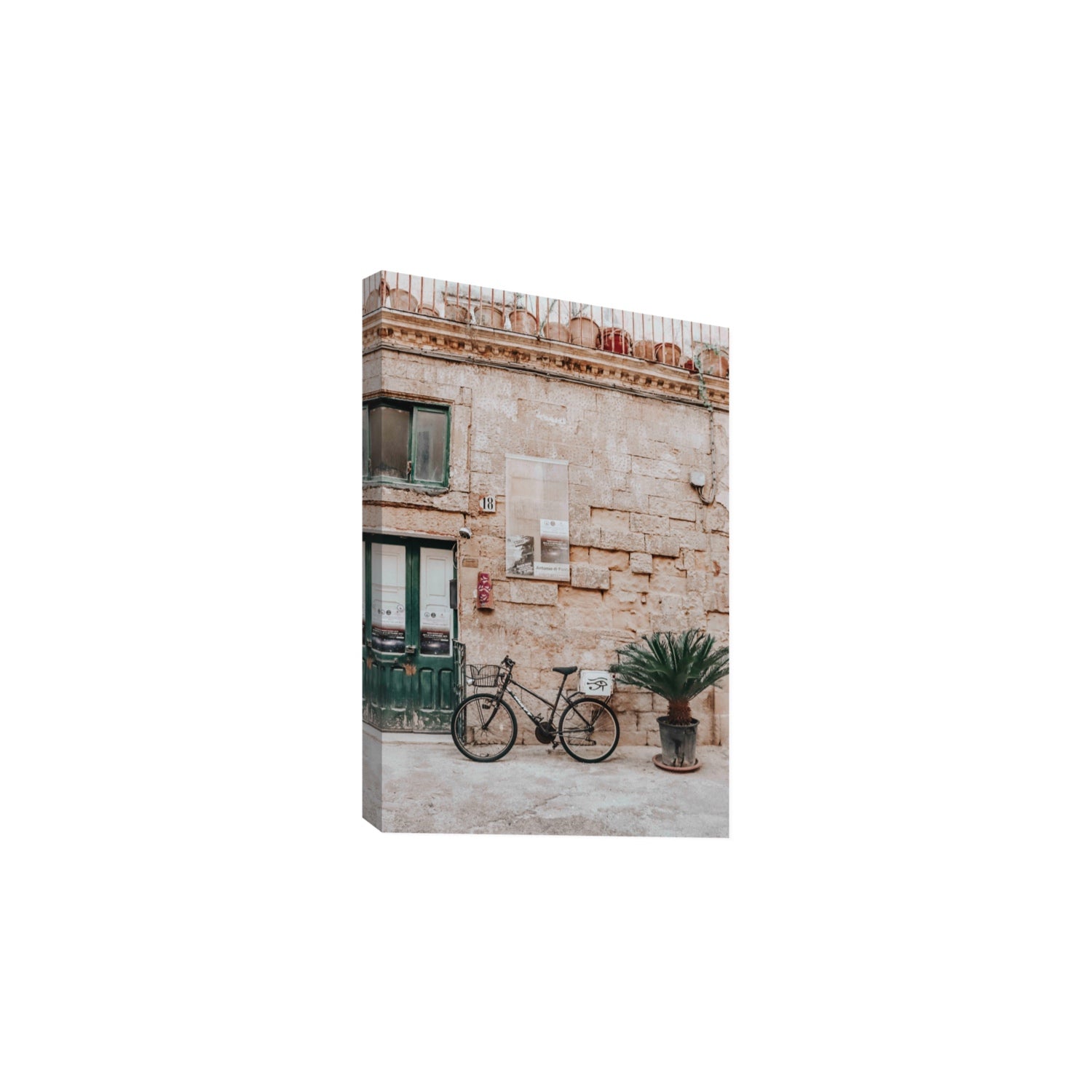 Salento Streets Puglia Lecce Italian wall art Large stretched canvas print