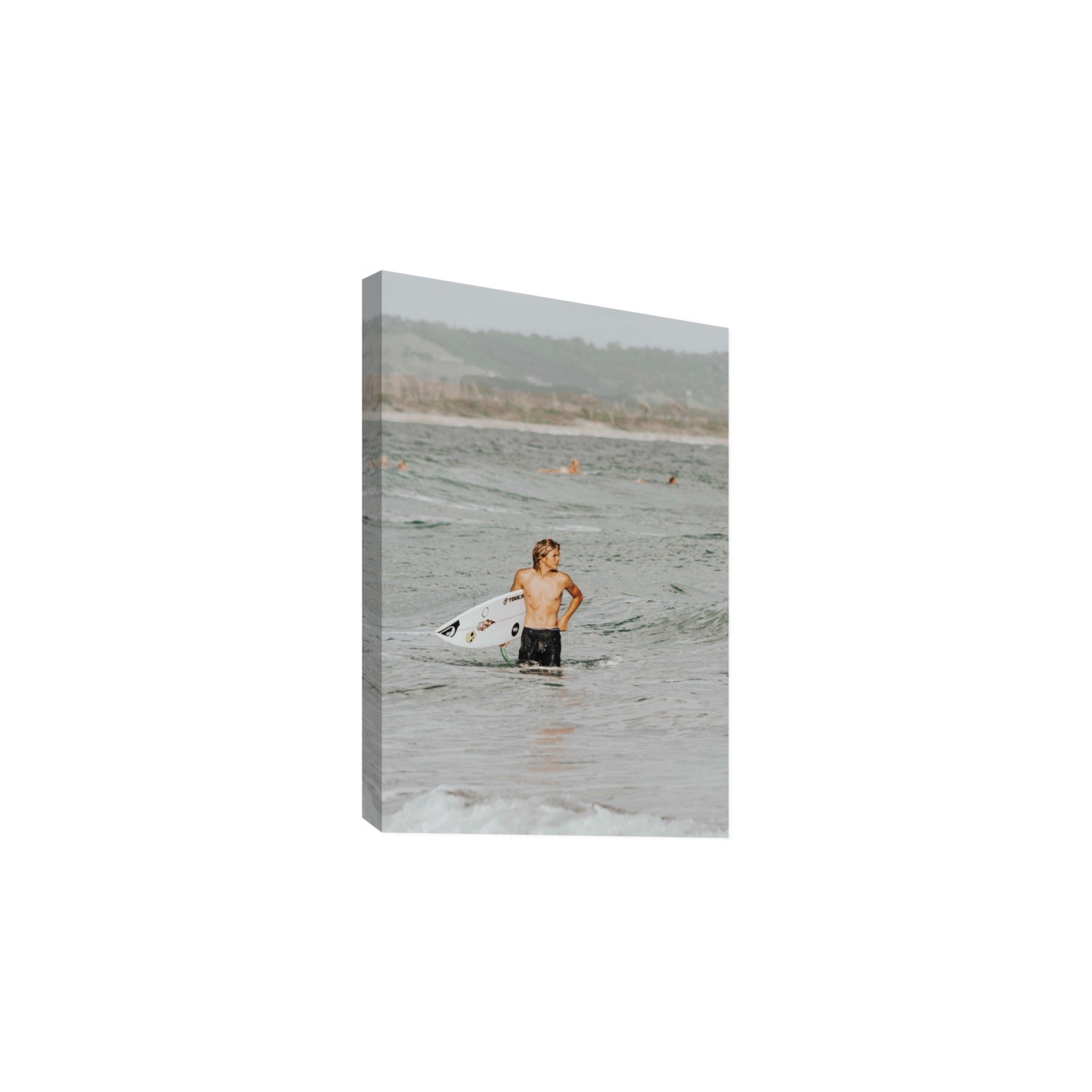 Chasing Mavericks Byron Bay Surf coastal wall art Large stretched canvas print